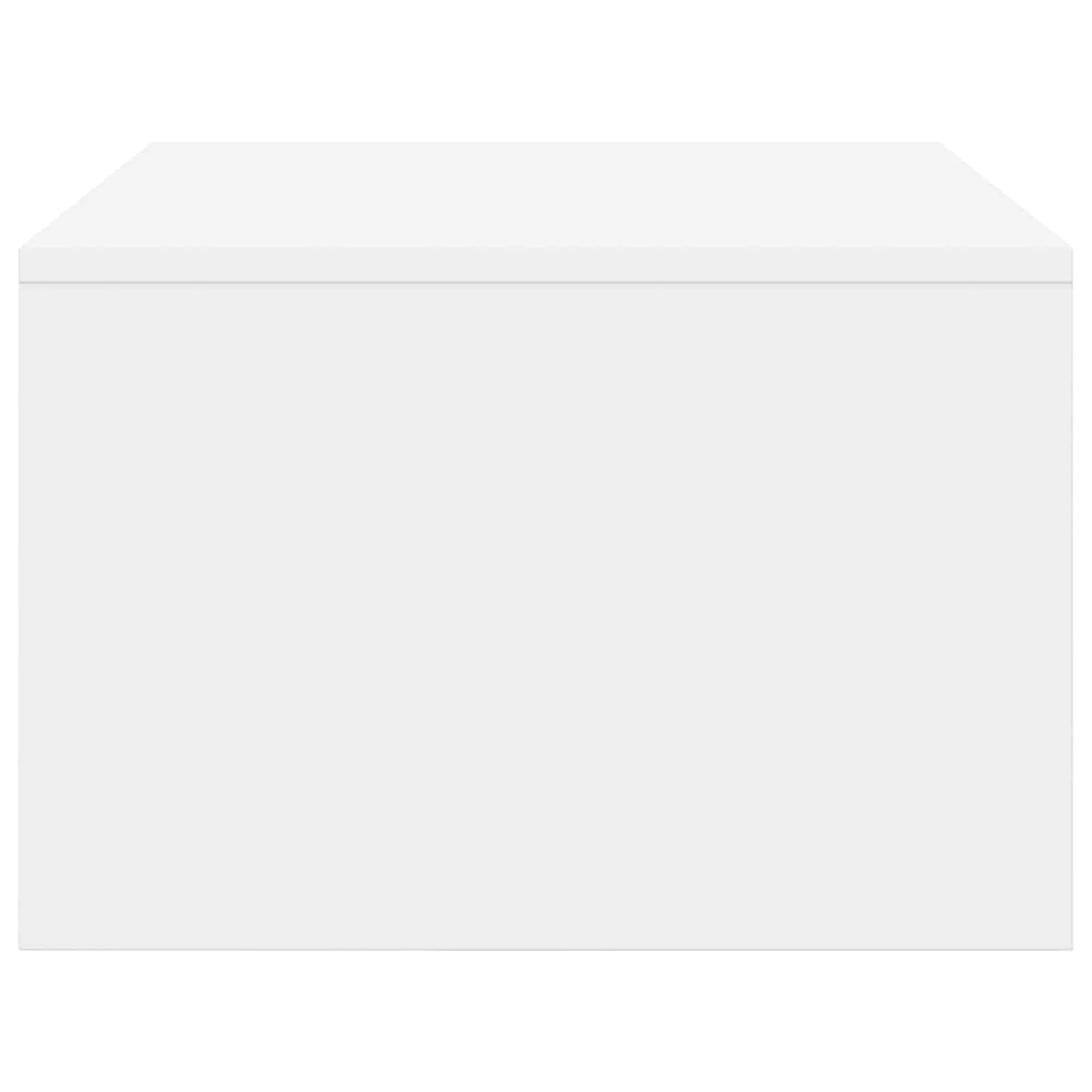 Bureau mural 80 x 45 x 30 cm blanc bois d'ingénierie – vue de dos