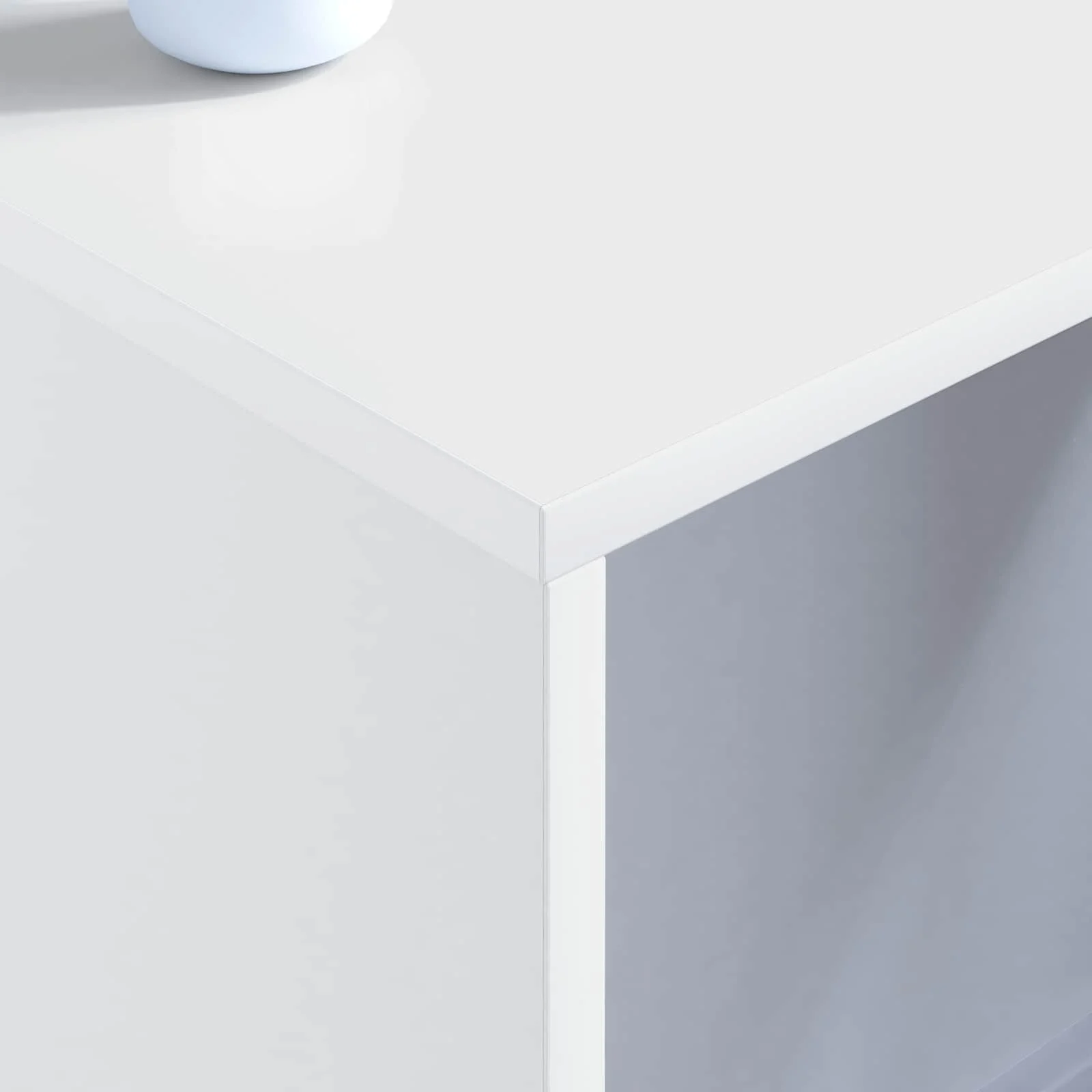 Bureau mural 80 x 45 x 30 cm blanc bois d'ingénierie – vue en situation
