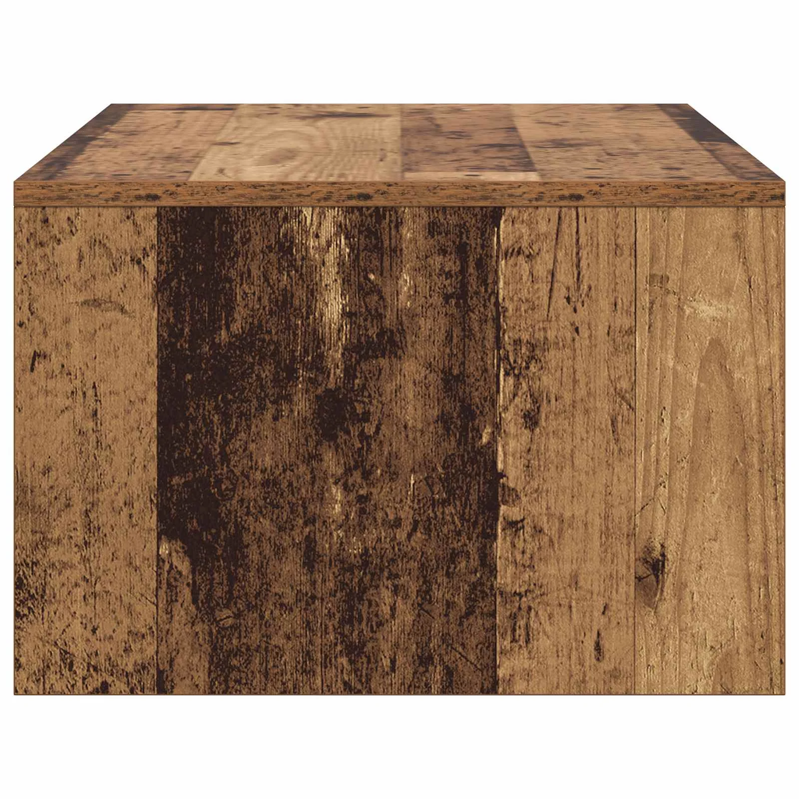 Bureau mural 80 x 45 x 30 cm bois ancien bois d'ingénierie – vue de dos