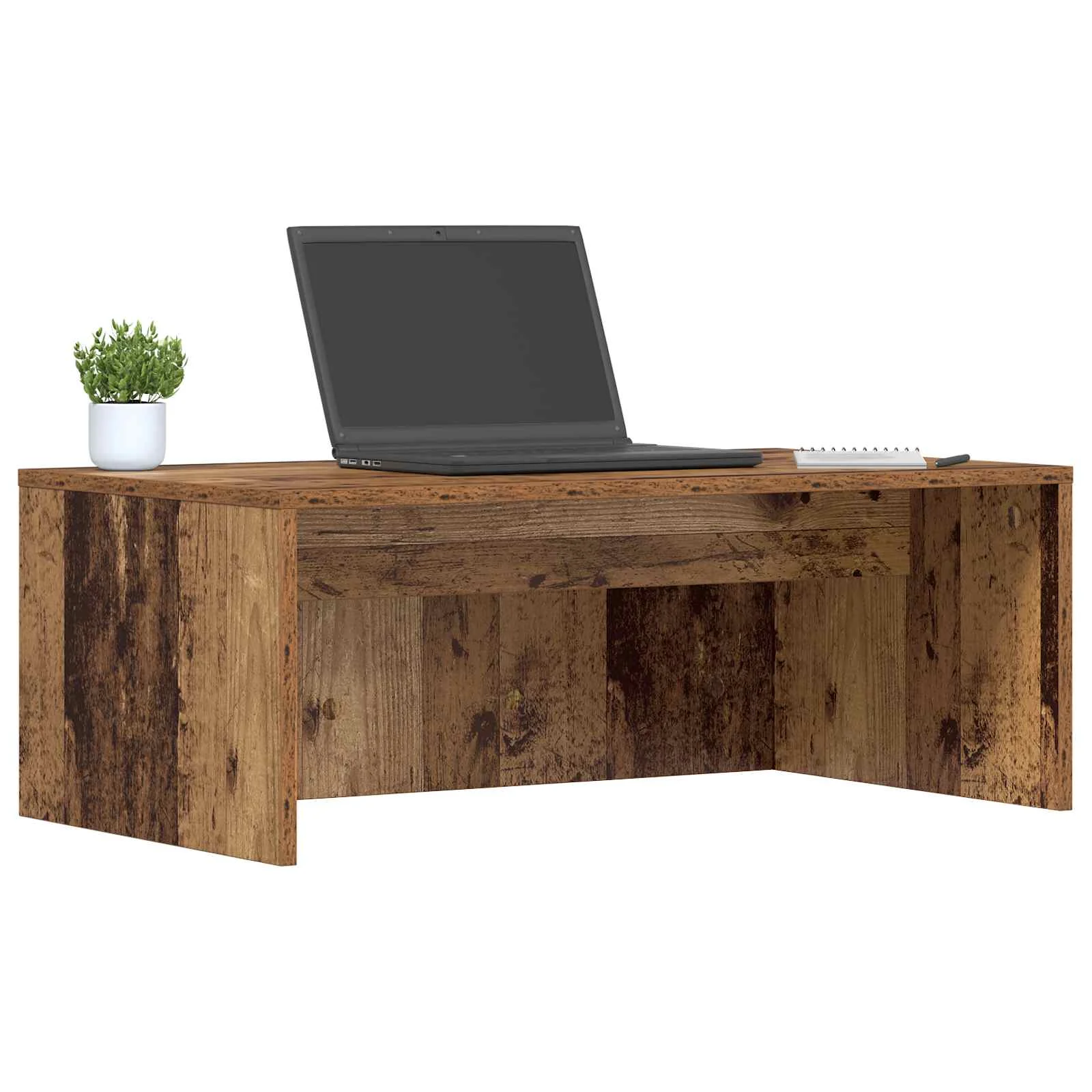 Bureau mural 80 x 45 x 30 cm bois ancien bois d'ingénierie – vue de détail