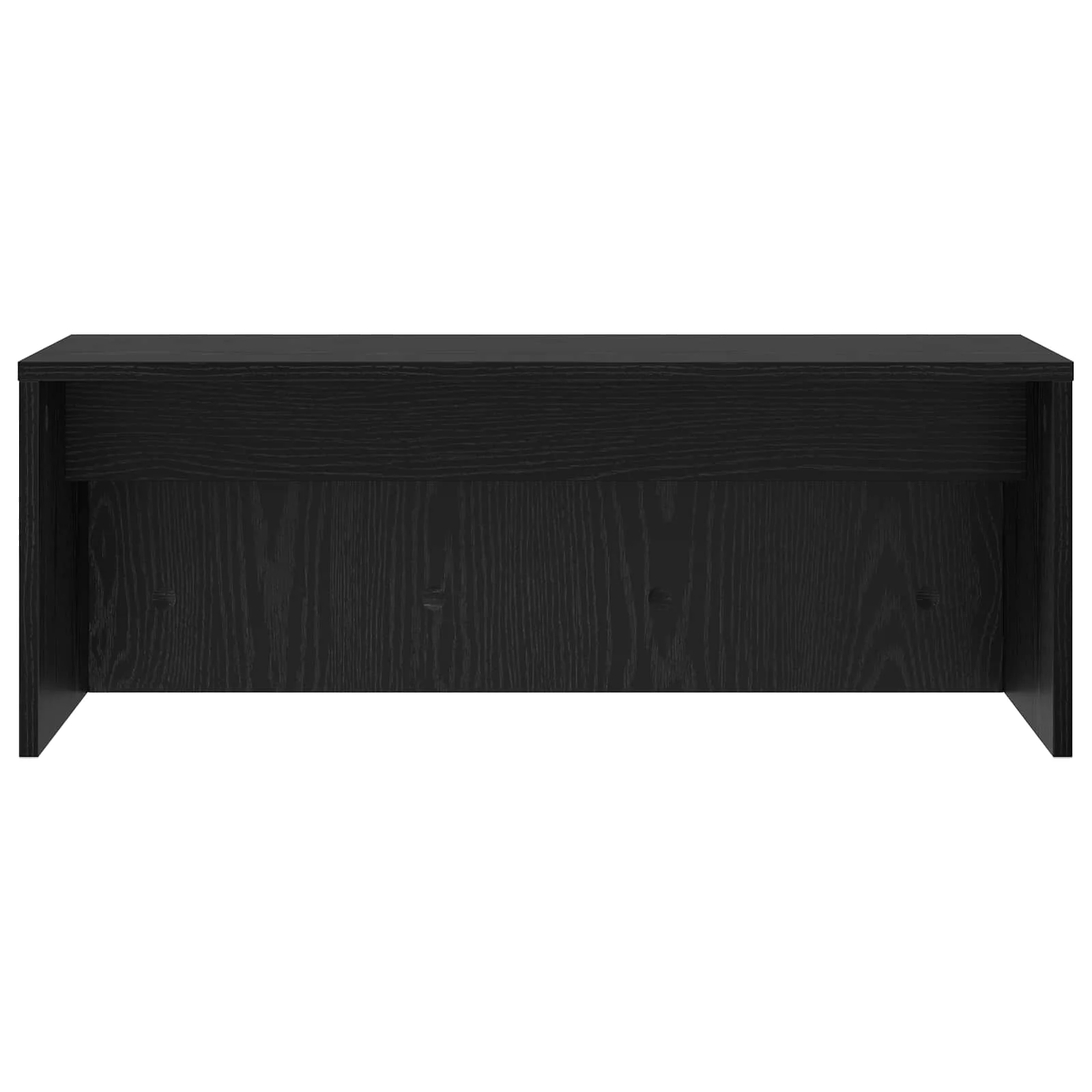 Bureau mural 80 x 45 x 30 cm chêne noir bois d'ingénierie – vue de dessus