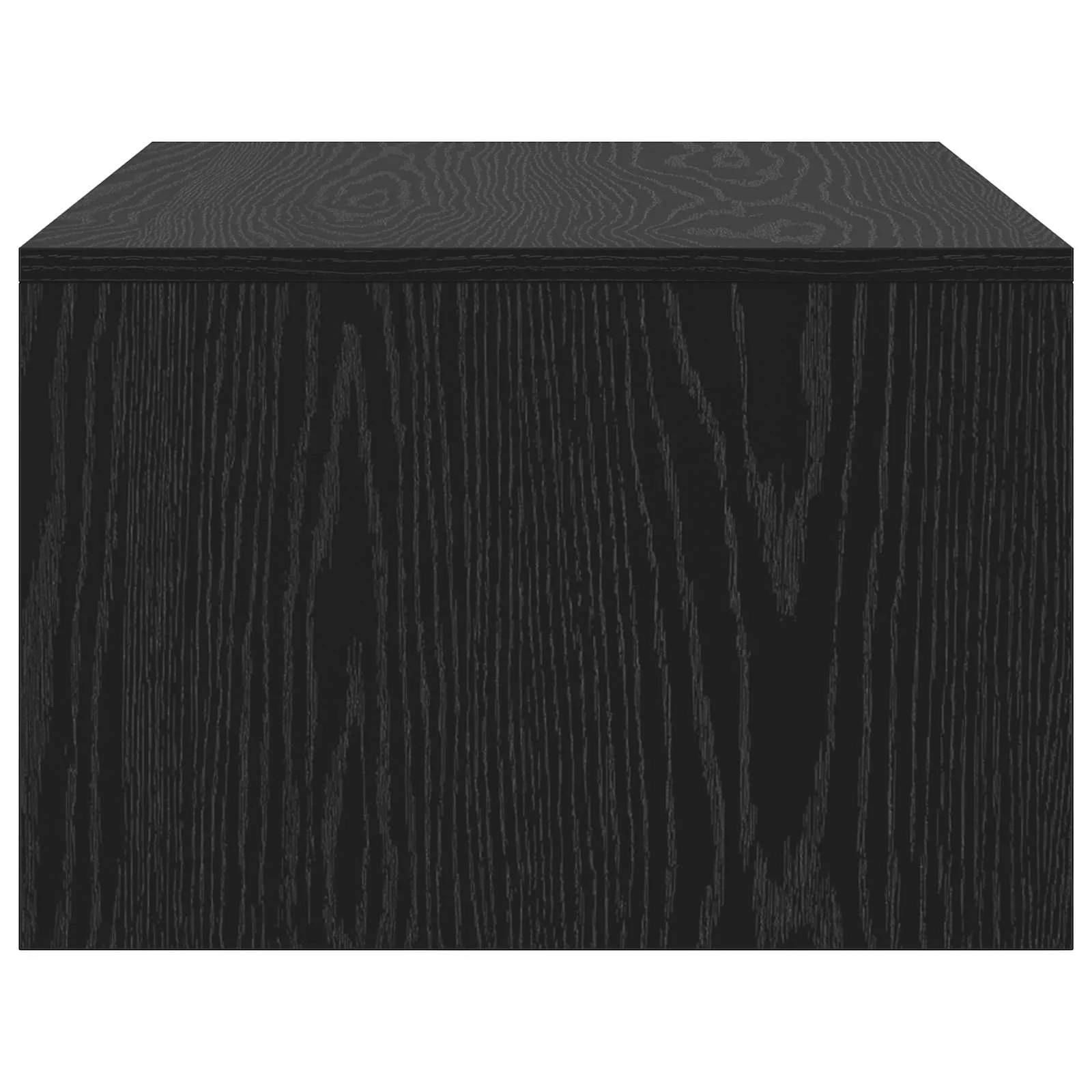 Bureau mural 80 x 45 x 30 cm chêne noir bois d'ingénierie – vue de dos