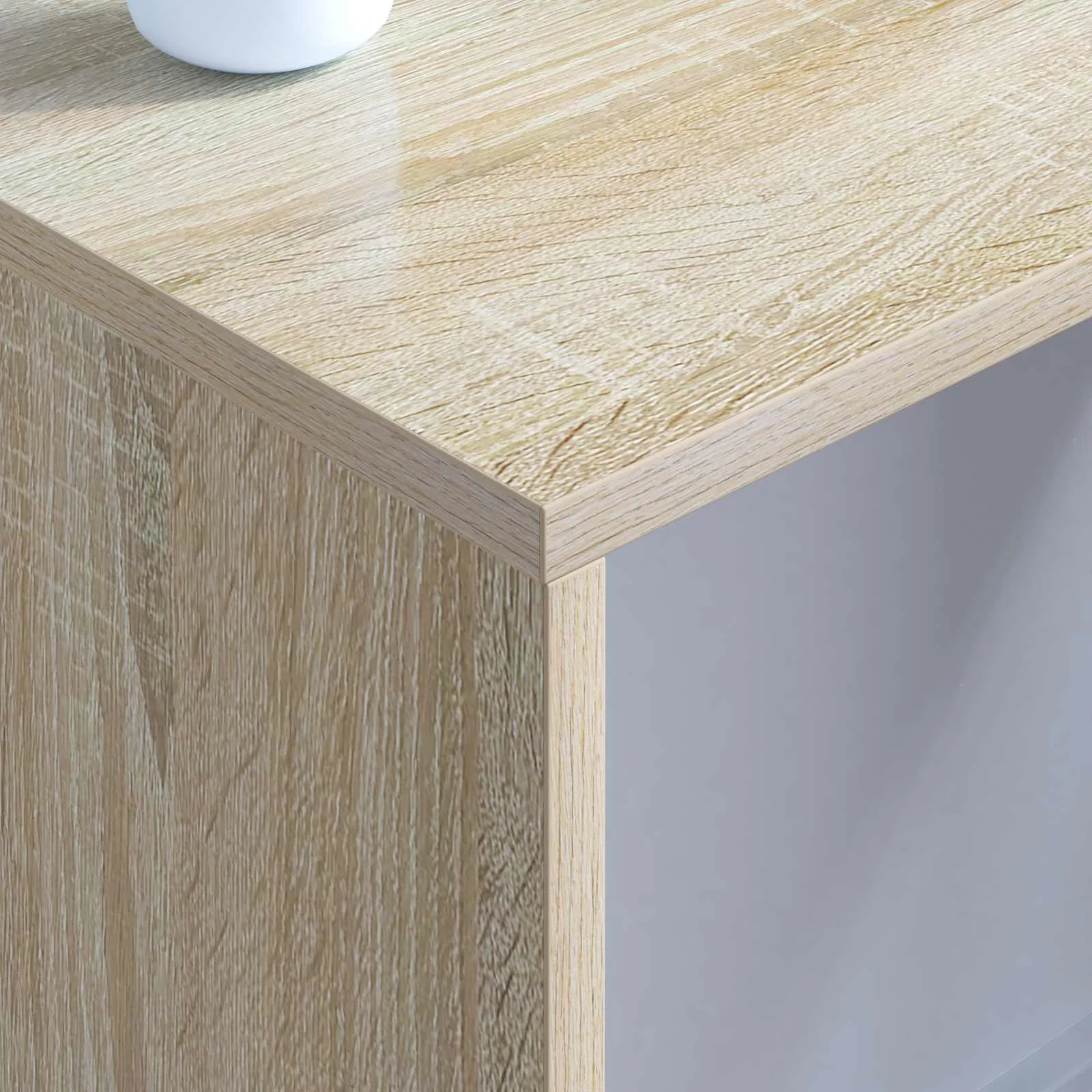 Bureau mural 80 x 45 x 30 cm chêne sonoma bois d'ingénierie – vue en situation