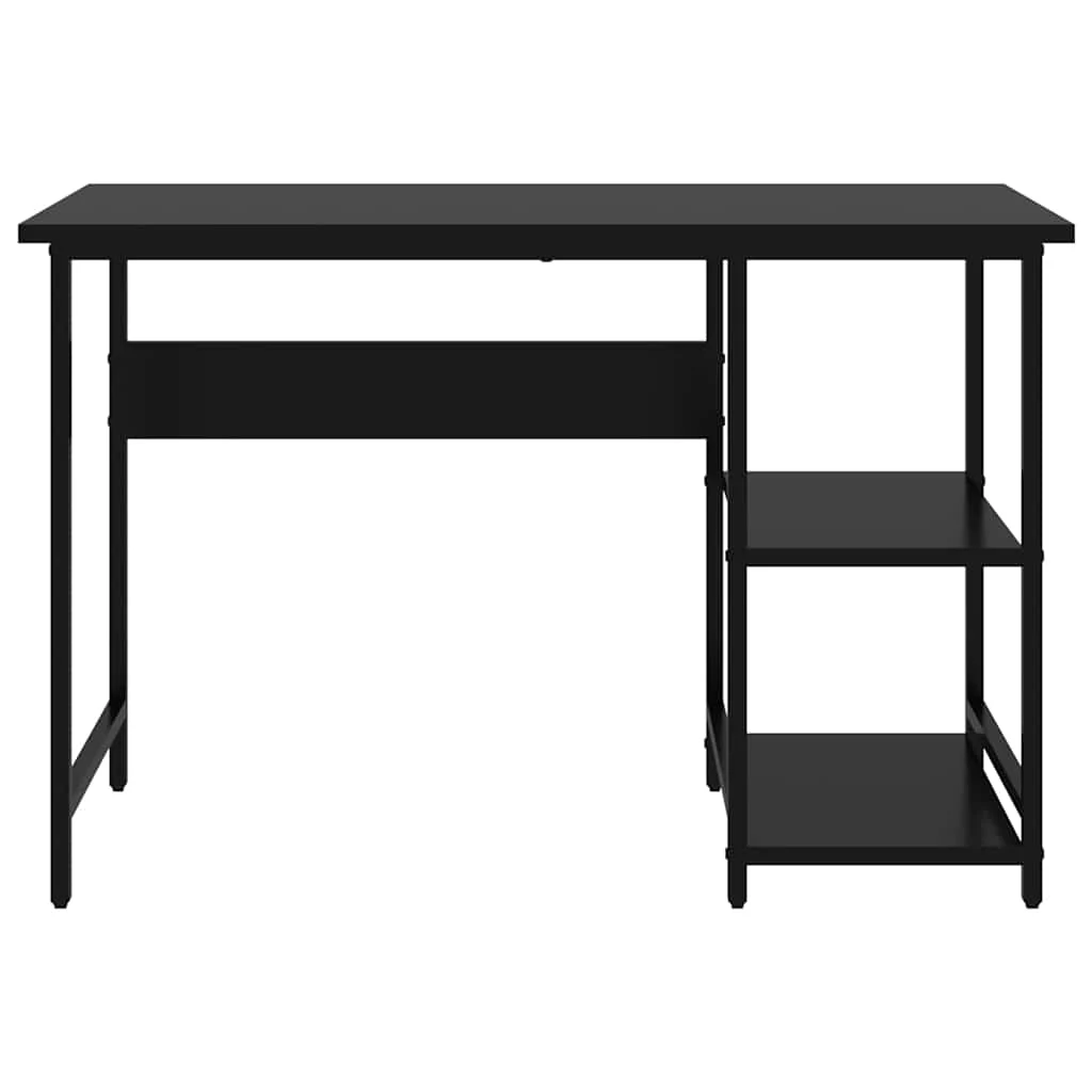 Bureau d'ordinateur 105 x 50 x 72 cm noir mdf – vue de détail