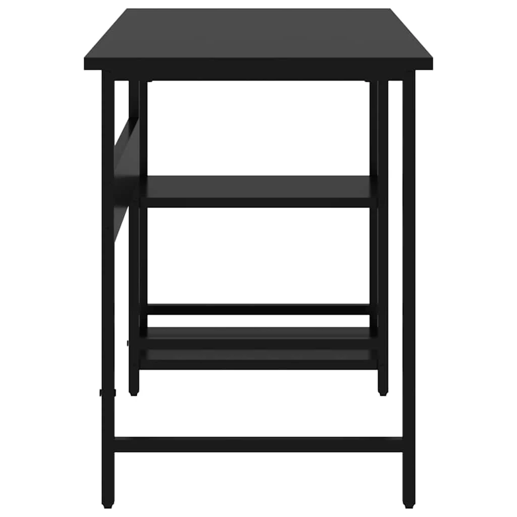 Bureau d'ordinateur 105 x 50 x 72 cm noir mdf – vue en situation