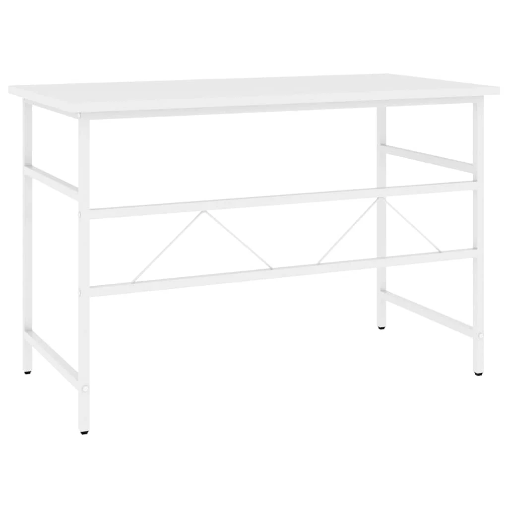 Bureau d'ordinateur 105 x 55 x 72 cm blanc mdf – vue en situation