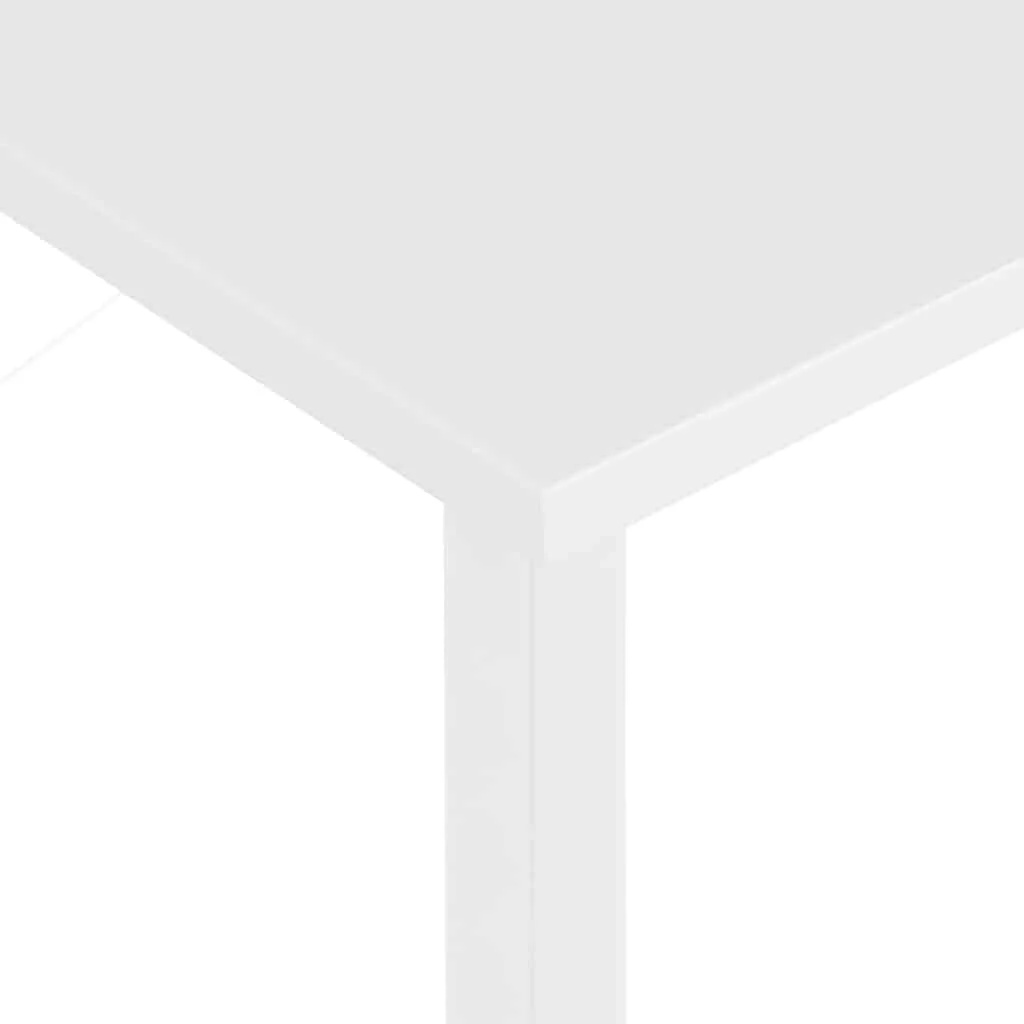 Bureau d'ordinateur 105 x 55 x 72 cm blanc mdf – modèle 2 – vue de dos