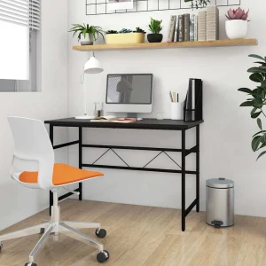 Bureau d'ordinateur 105 x 55 x 72 cm noir mdf – vue d’ensemble
