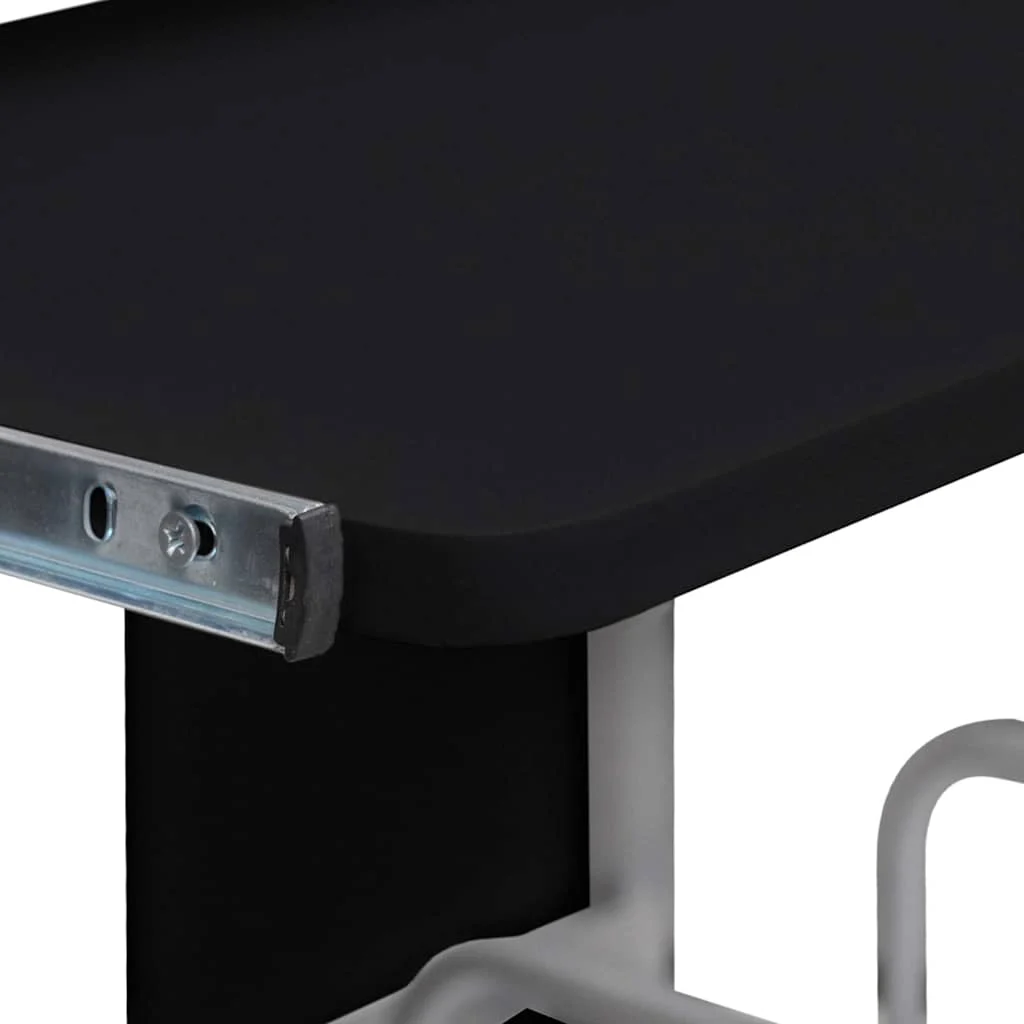 Bureau d'ordinateur 110 x 52 x 88,5 cm noir bois d'ingénierie – vue en situation