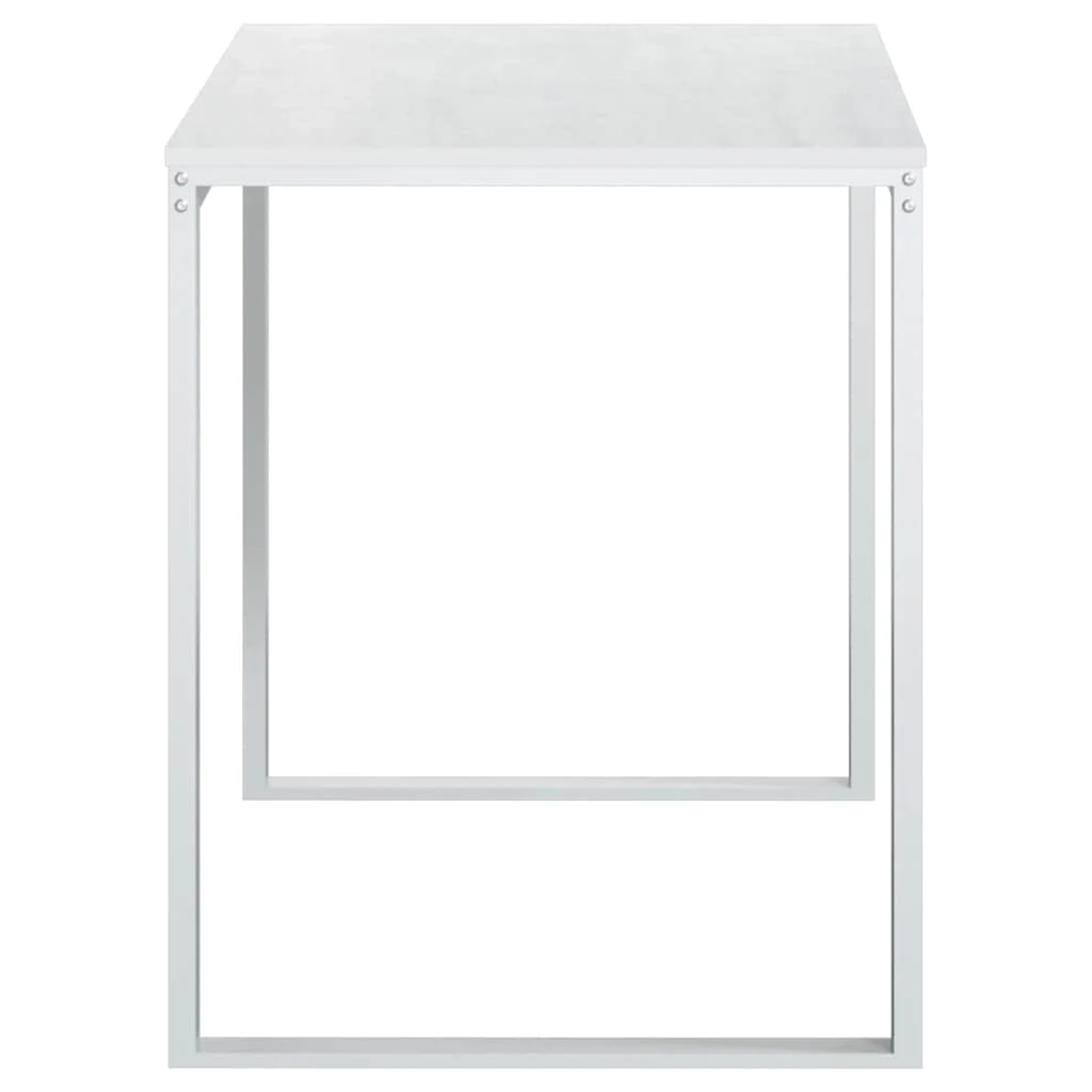 Bureau d'ordinateur 110 x 60 x 73 cm blanc aggloméré – vue en situation
