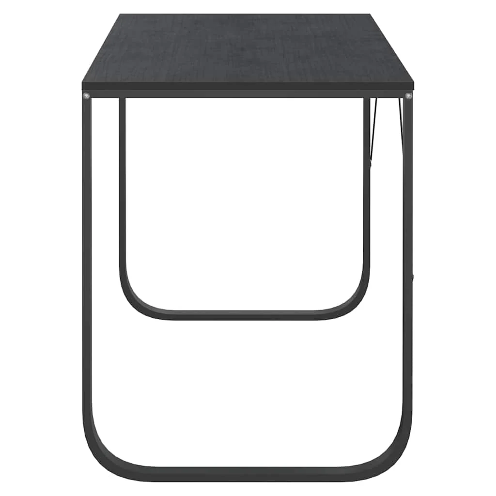 Bureau d'ordinateur 110 x 60 x 73 cm noir aggloméré – vue en situation