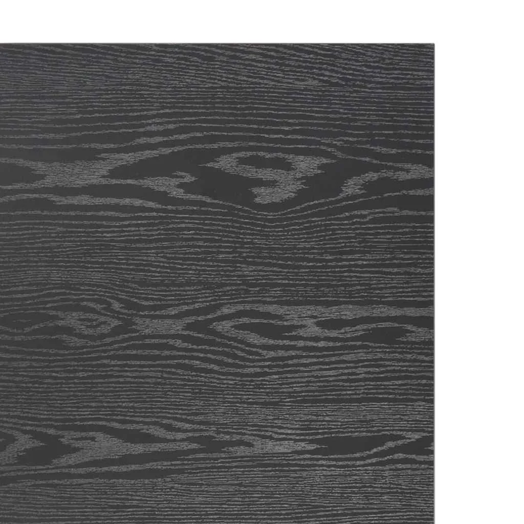 Bureau d'ordinateur 120 x 60 x 70 cm noir aggloméré – vue de dos