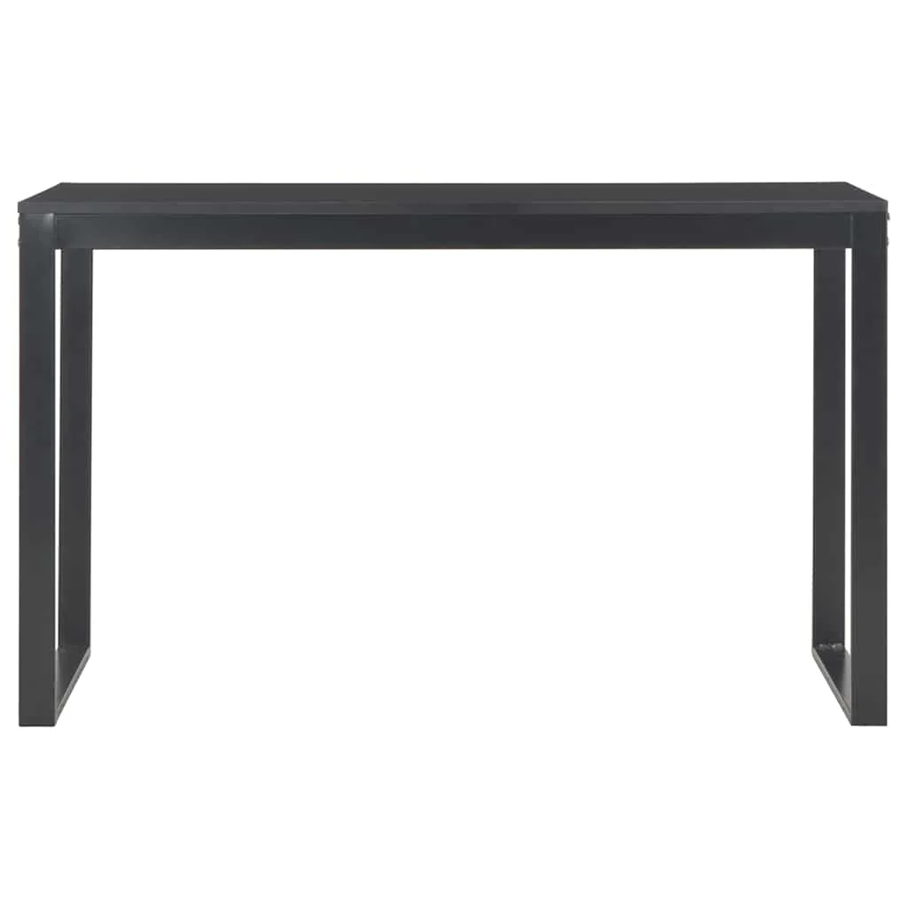 Bureau d'ordinateur 120 x 60 x 70 cm noir aggloméré – vue de détail