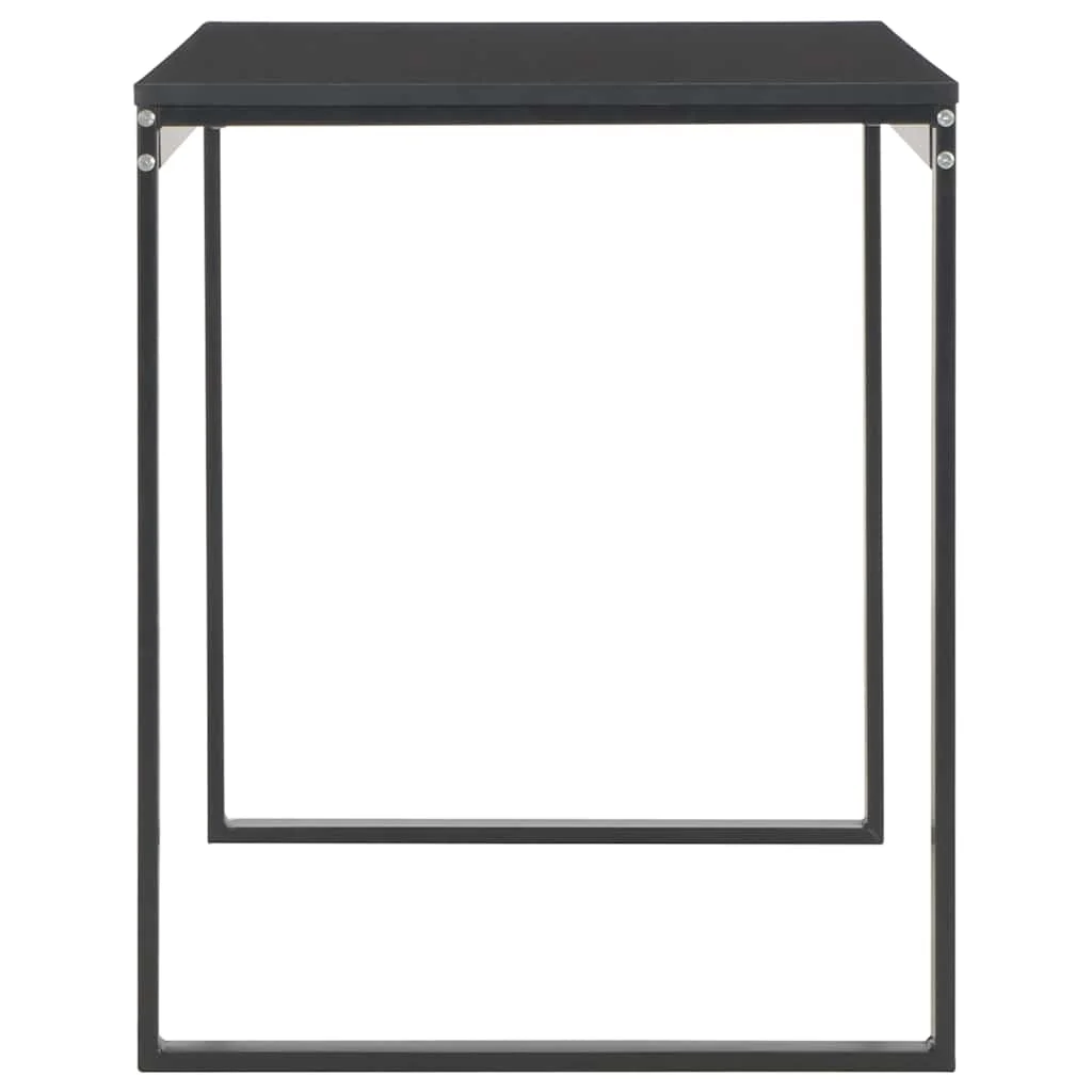 Bureau d'ordinateur 120 x 60 x 70 cm noir aggloméré – vue en situation