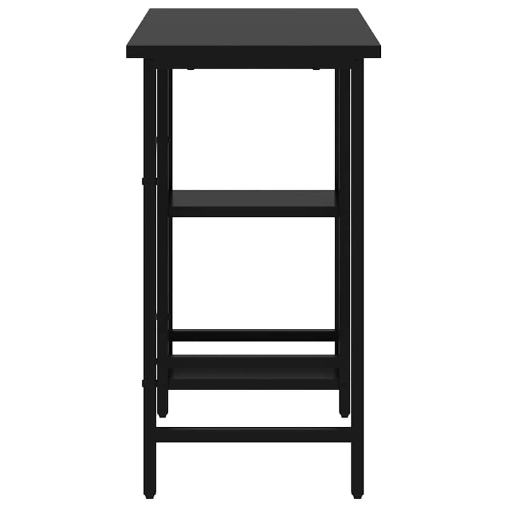 Bureau d'ordinateur 80 x 40 x 72 cm noir mdf – vue en situation