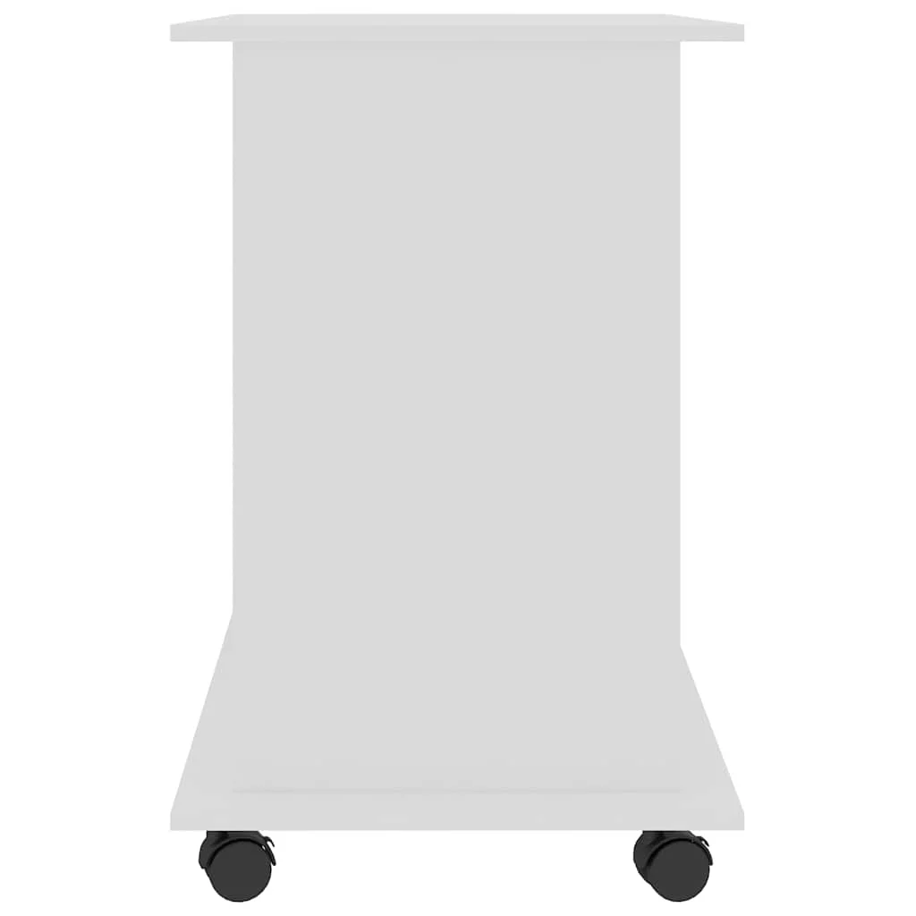 Bureau d'ordinateur 80 x 50 x 75 cm blanc bois d'ingénierie – vue en situation
