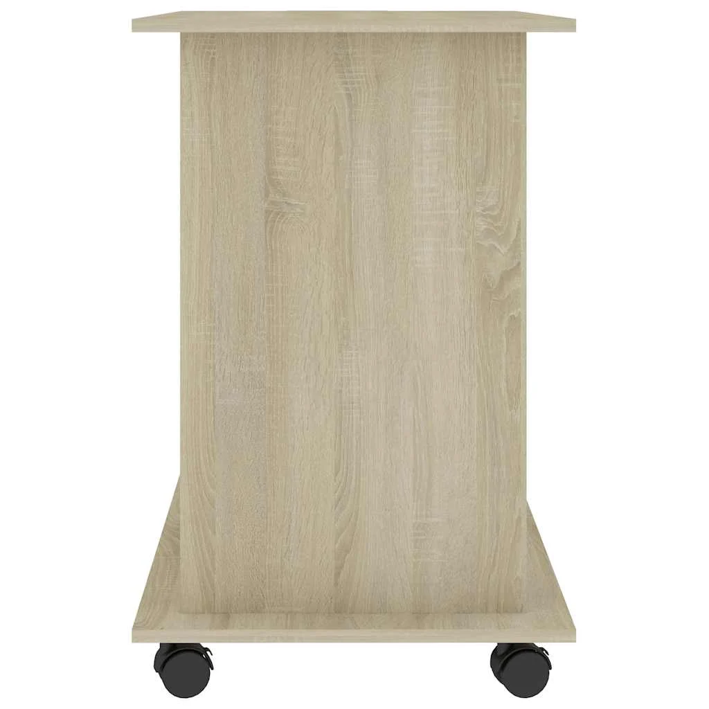 Bureau d'ordinateur 80 x 50 x 75 cm chêne sonoma bois d'ingénierie – vue en situation