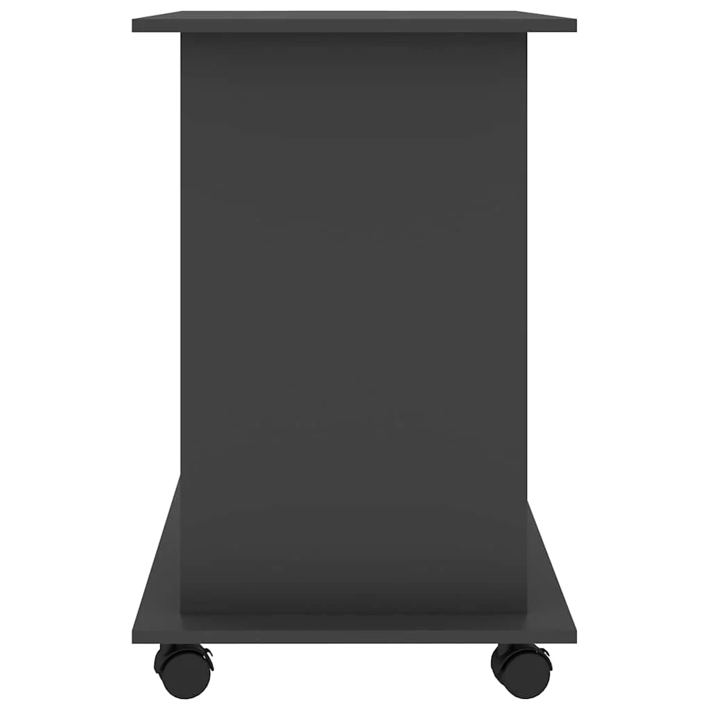 Bureau d'ordinateur 80 x 50 x 75 cm gris aggloméré – vue en situation