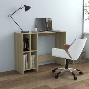 Bureau d'ordinateur portable 102,5 x 35 x 75 cm chêne sonoma bois d'ingénierie – vue d’ensemble