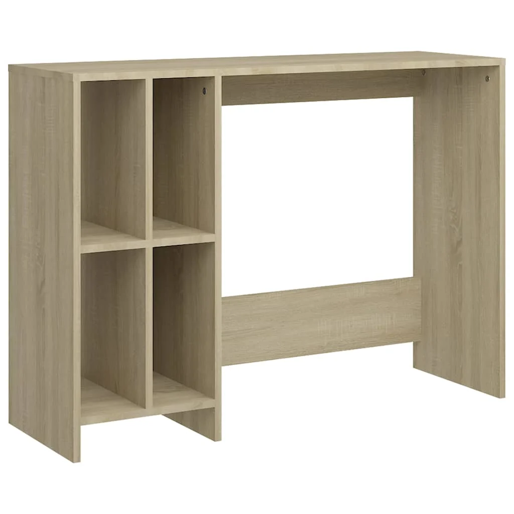 Bureau d'ordinateur portable 102,5 x 35 x 75 cm chêne sonoma bois d'ingénierie – vue de côté