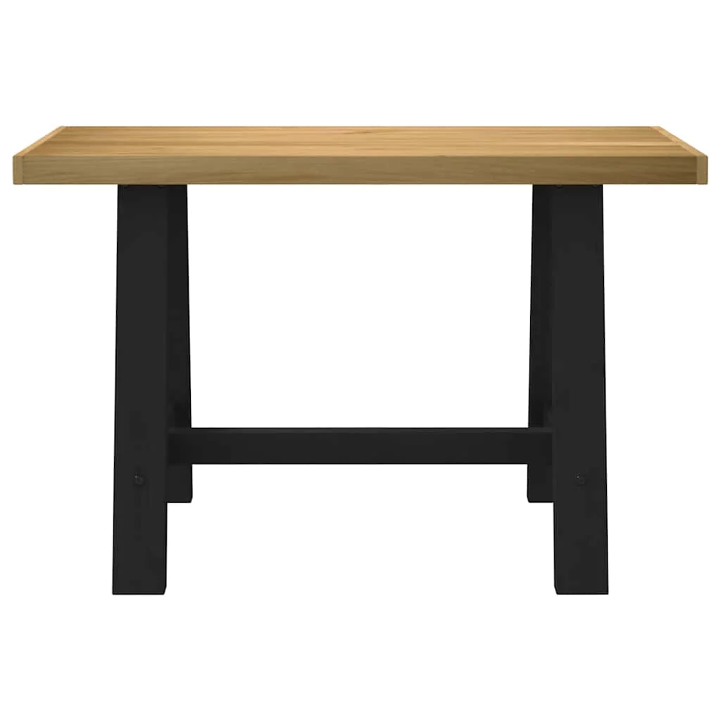 Bureau pieds en forme de A pin 120 x 50 x 75 cm brun bois massif – vue de détail