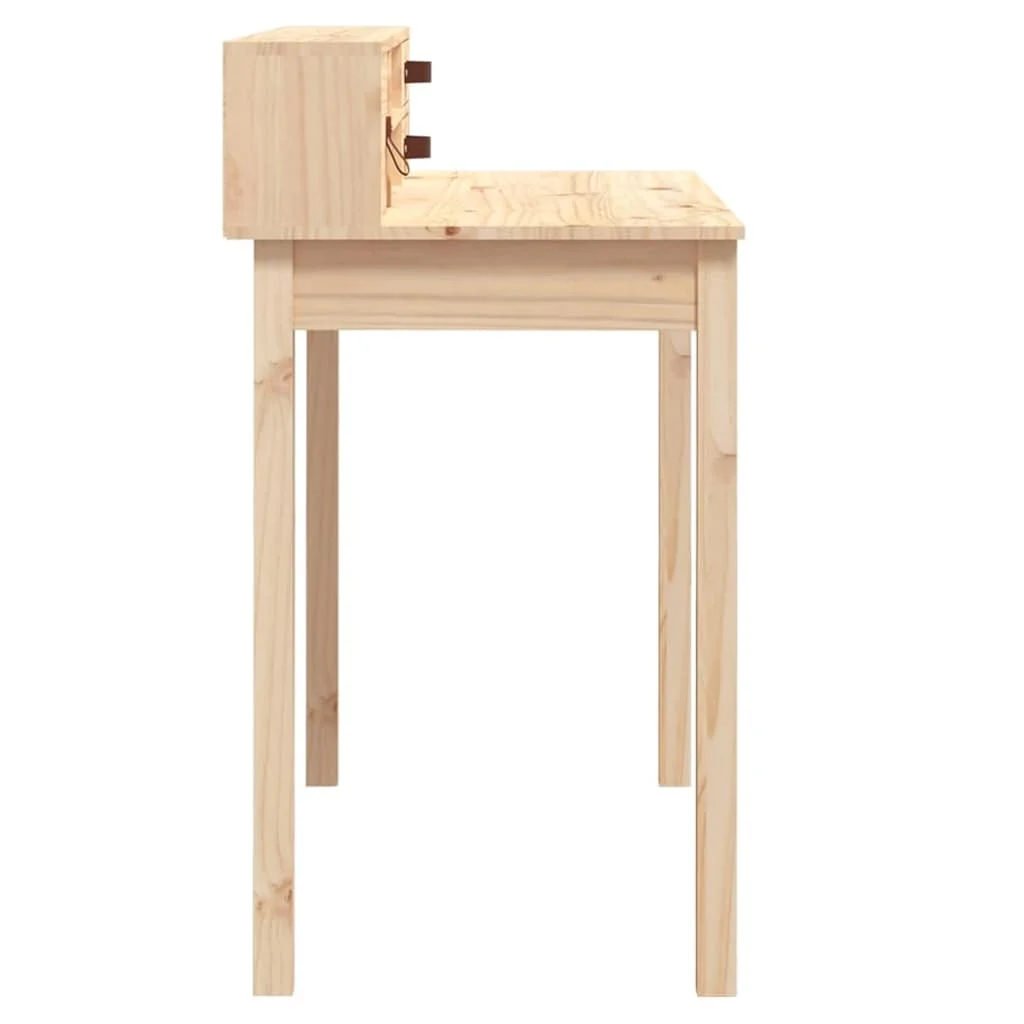Bureau Pin 110 x 50 x 93 cm naturel bois massif – vue de dos