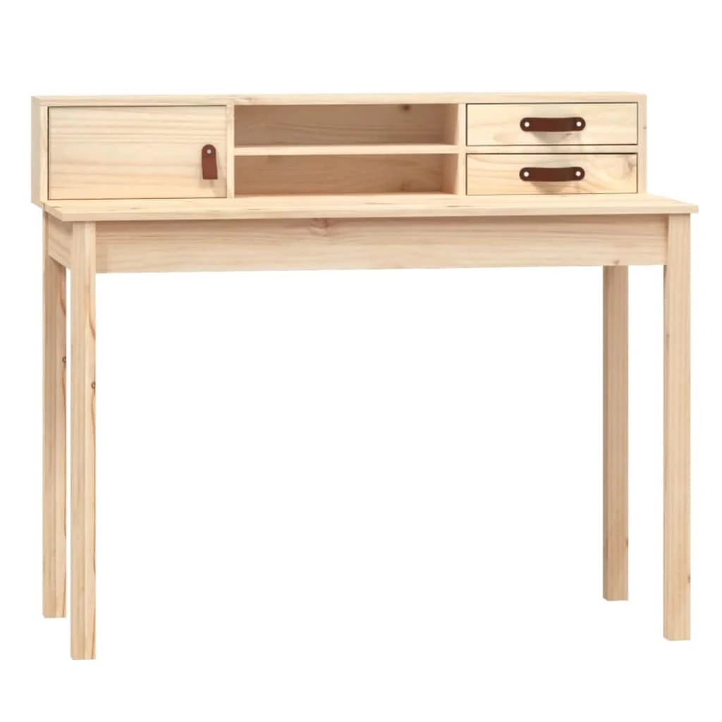 Bureau Pin 110 x 50 x 93 cm naturel bois massif – vue de côté