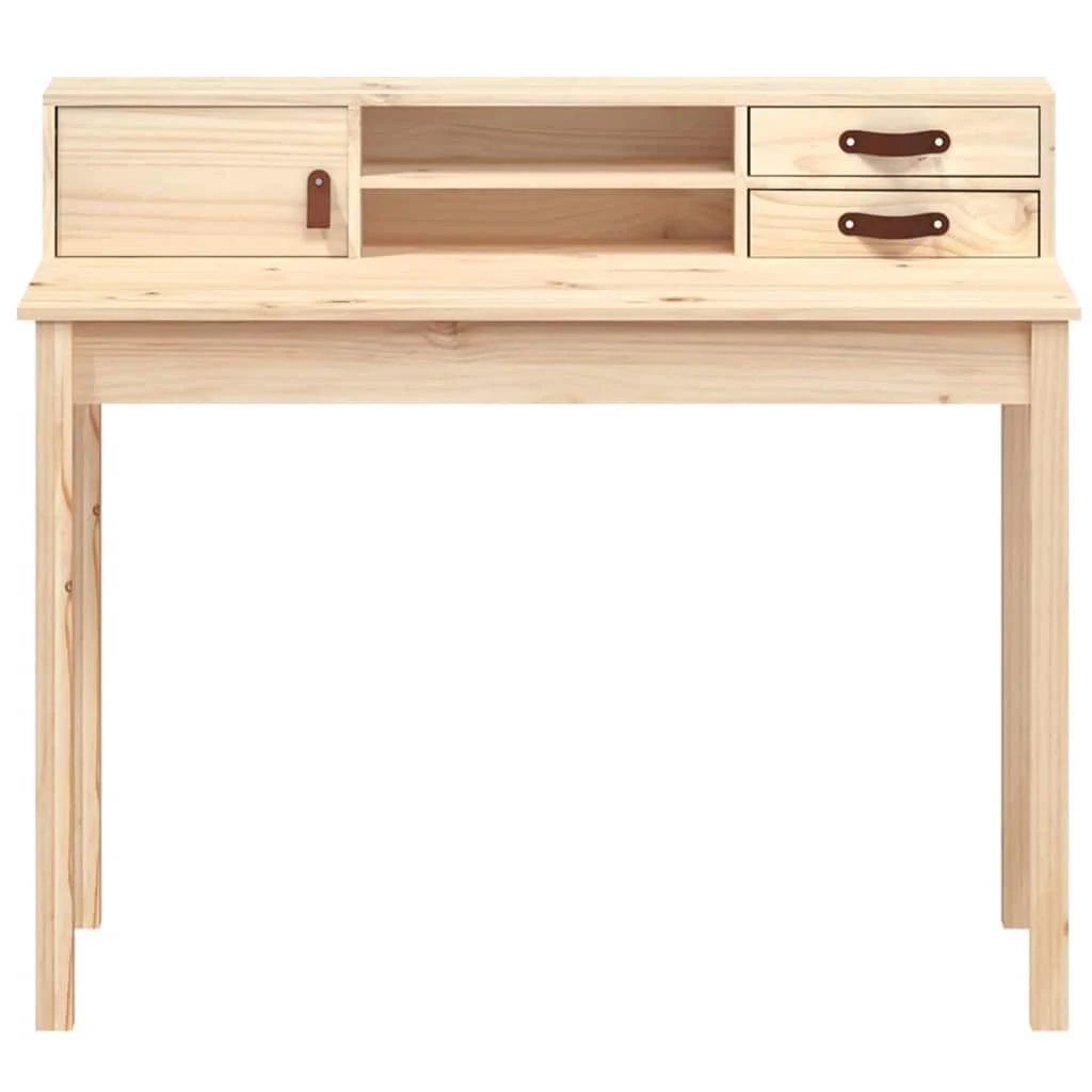 Bureau Pin 110 x 50 x 93 cm naturel bois massif – vue en situation