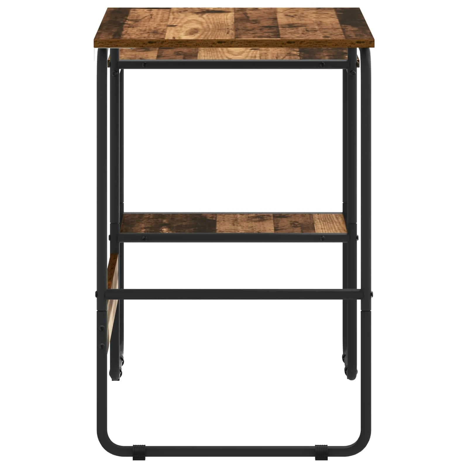 Bureau avec rangement 100 x 50 x 75 cm bois ancien bois d'ingénierie – vue en situation