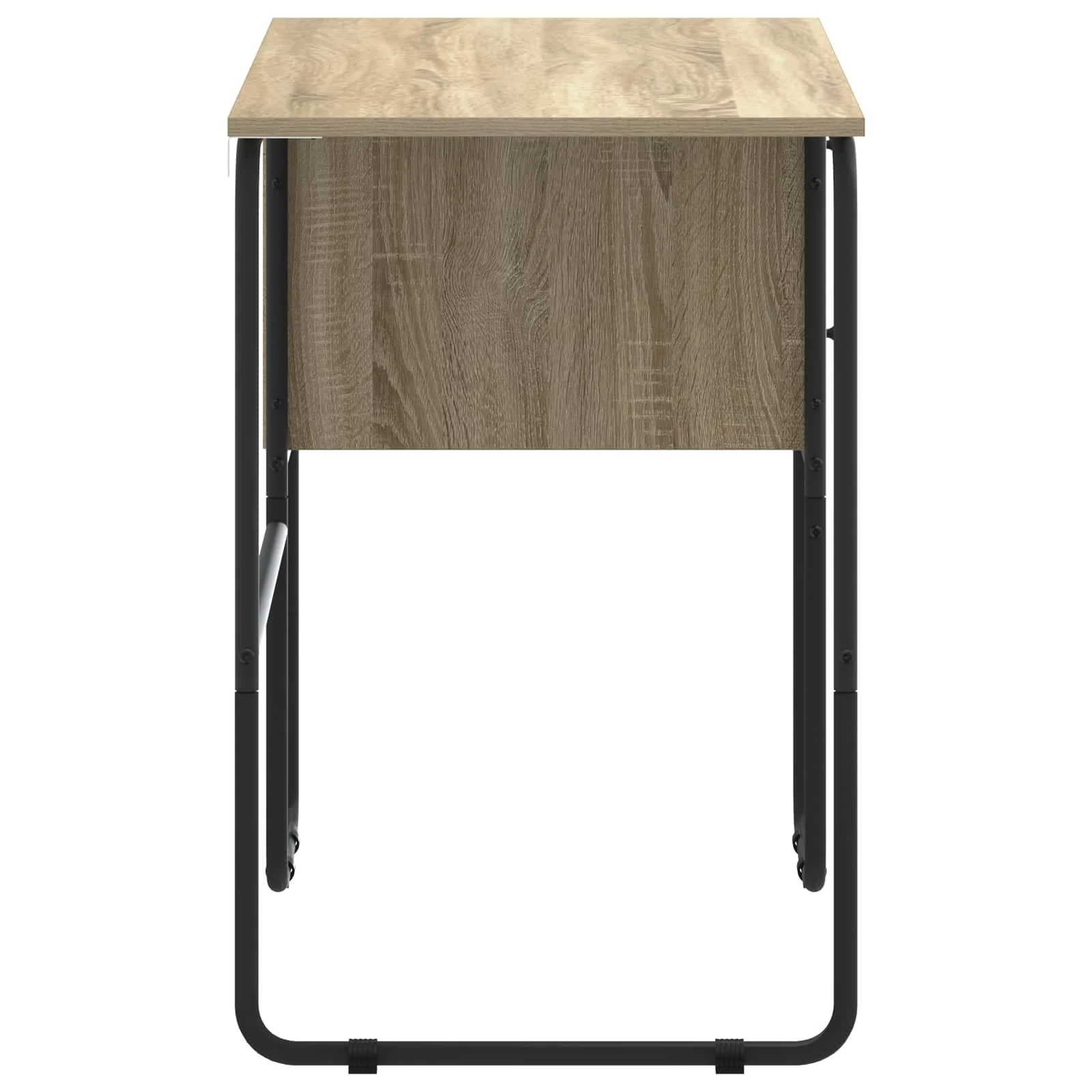 Bureau avec rangement 100 x 50 x 75 cm chêne sonoma bois d'ingénierie – modèle 2 – vue de dessus