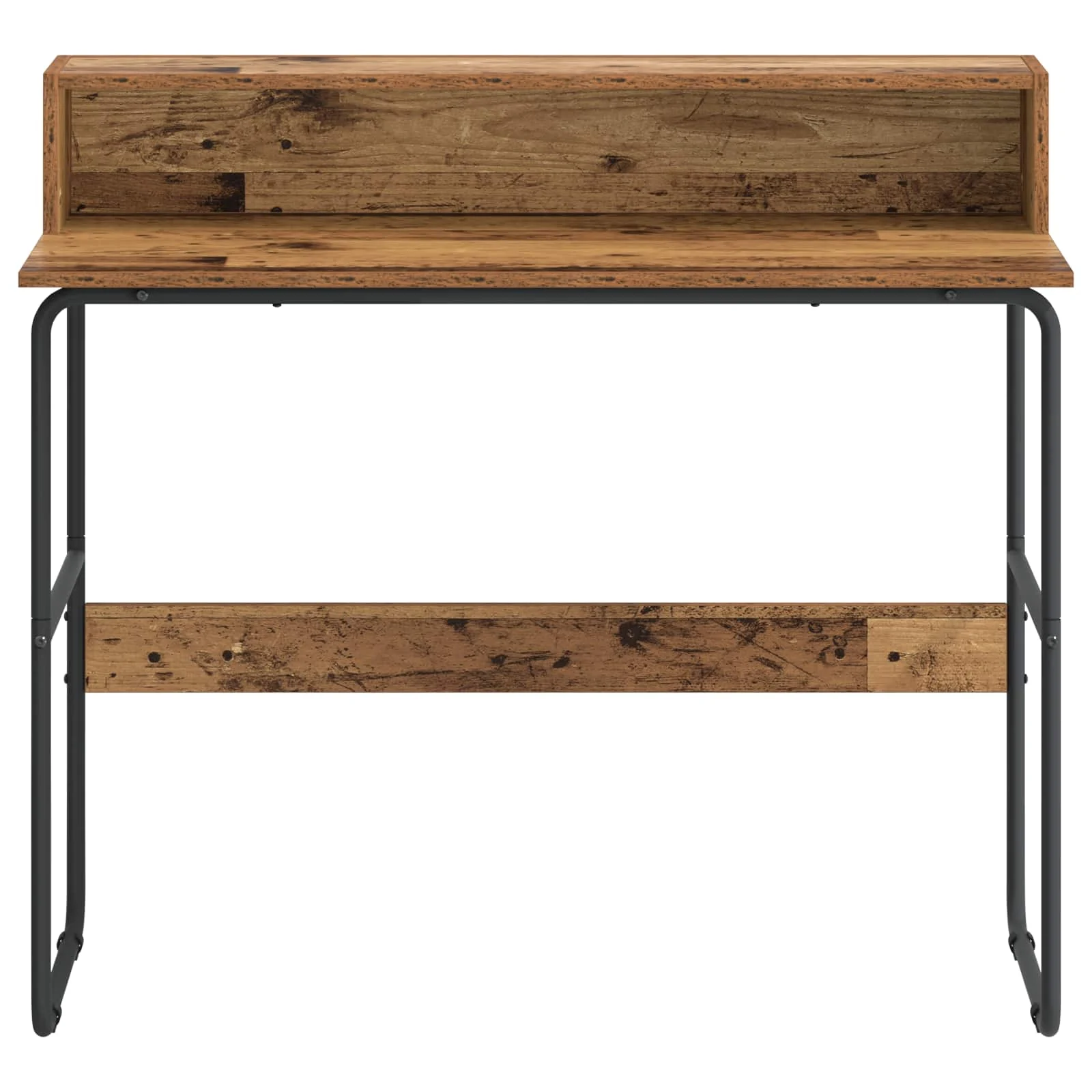 Bureau avec rangement 100 x 50 x 91 cm bois ancien bois d'ingénierie – vue de détail