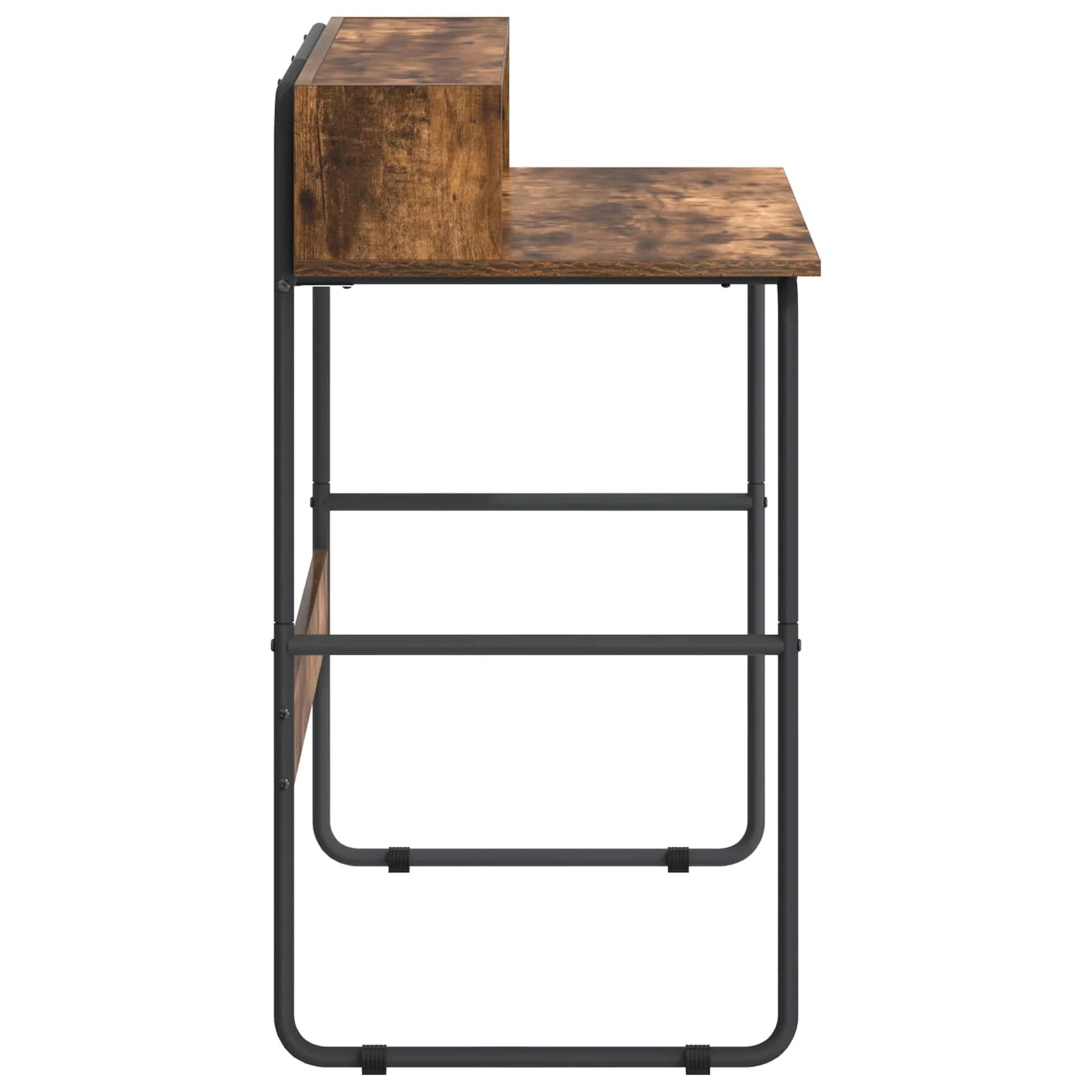 Bureau avec rangement 100 x 50 x 91 cm chêne fumé bois d'ingénierie – vue en situation