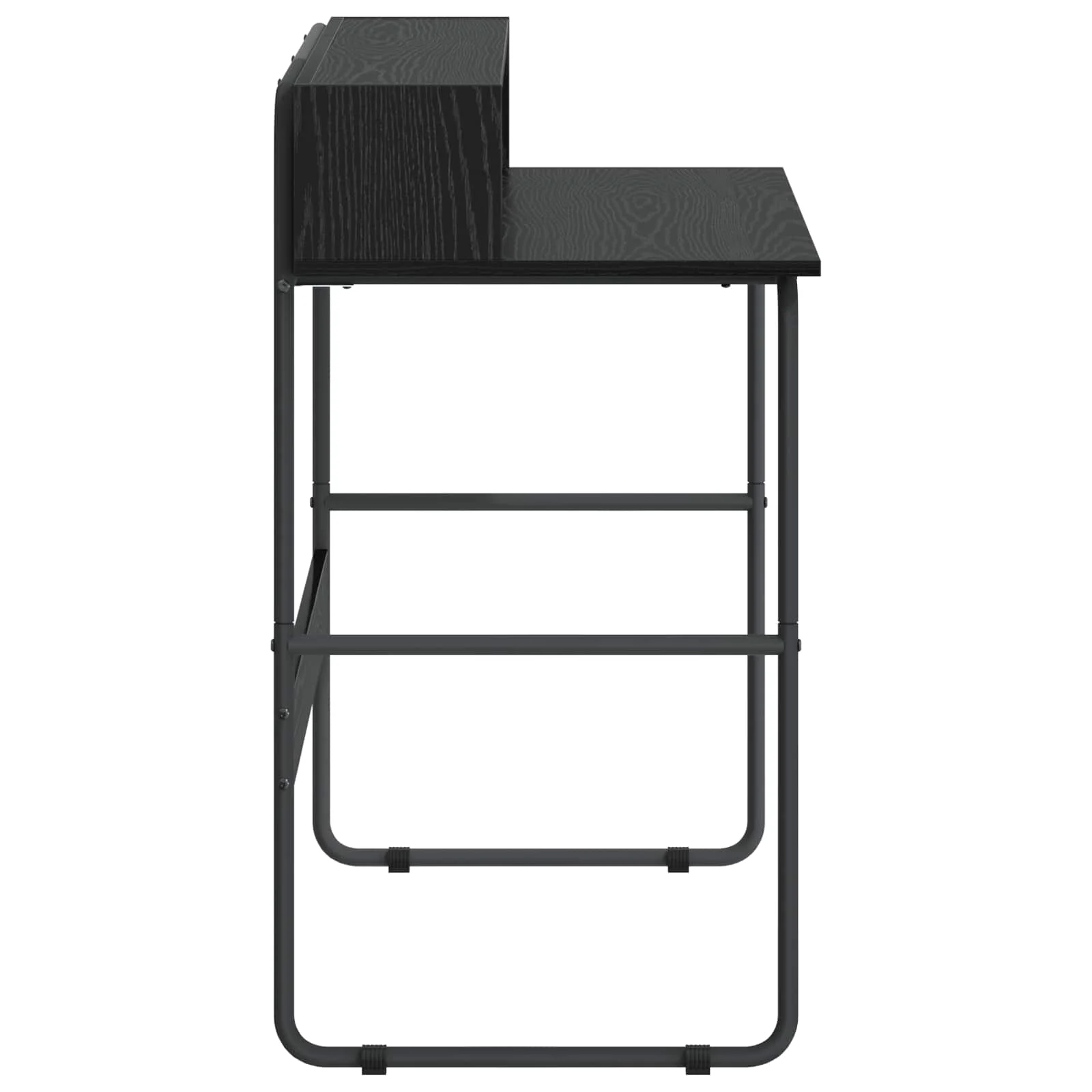 Bureau avec rangement 100 x 50 x 91 cm chêne noir bois d'ingénierie – vue en situation
