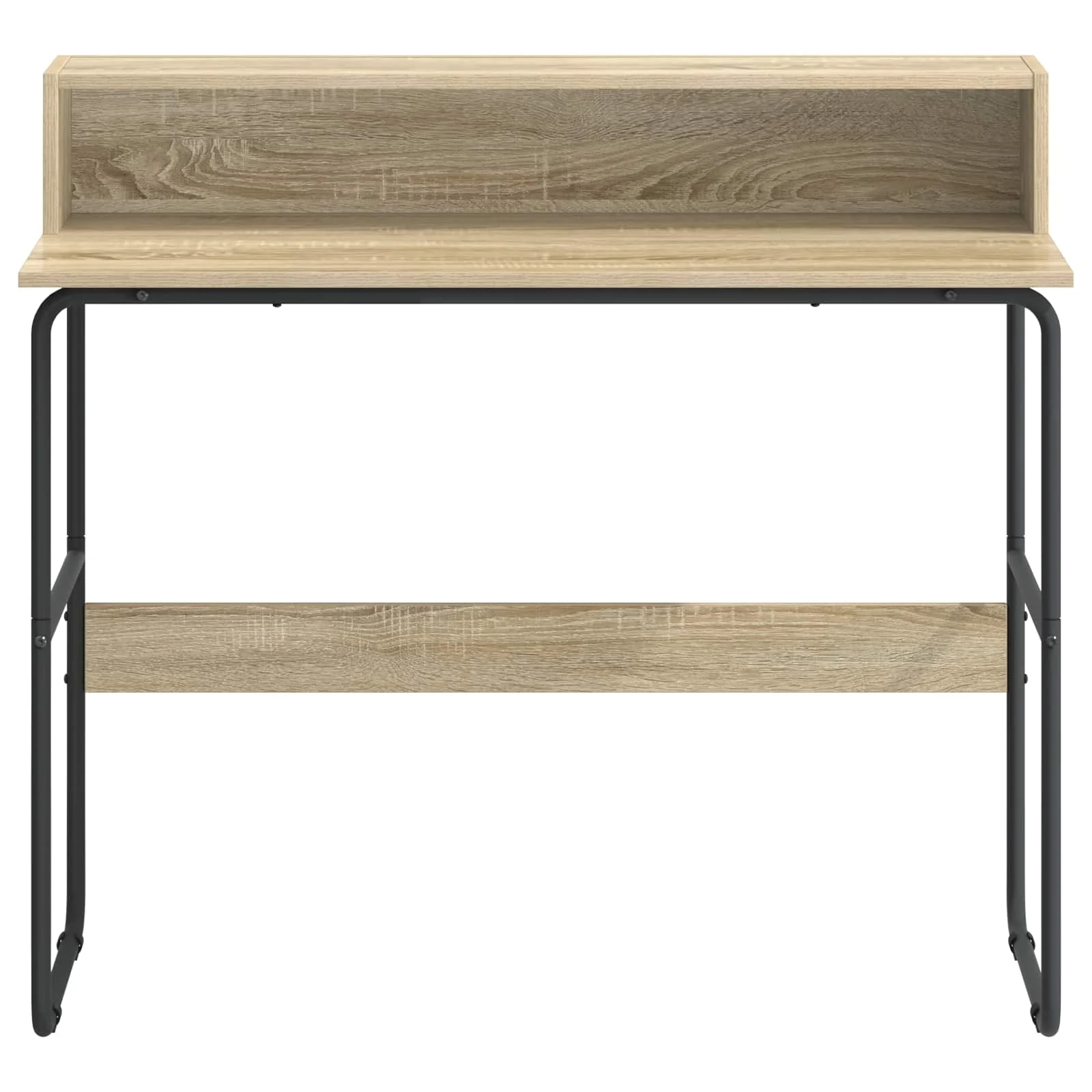 Bureau avec rangement 100 x 50 x 91 cm chêne sonoma bois d'ingénierie – vue de détail