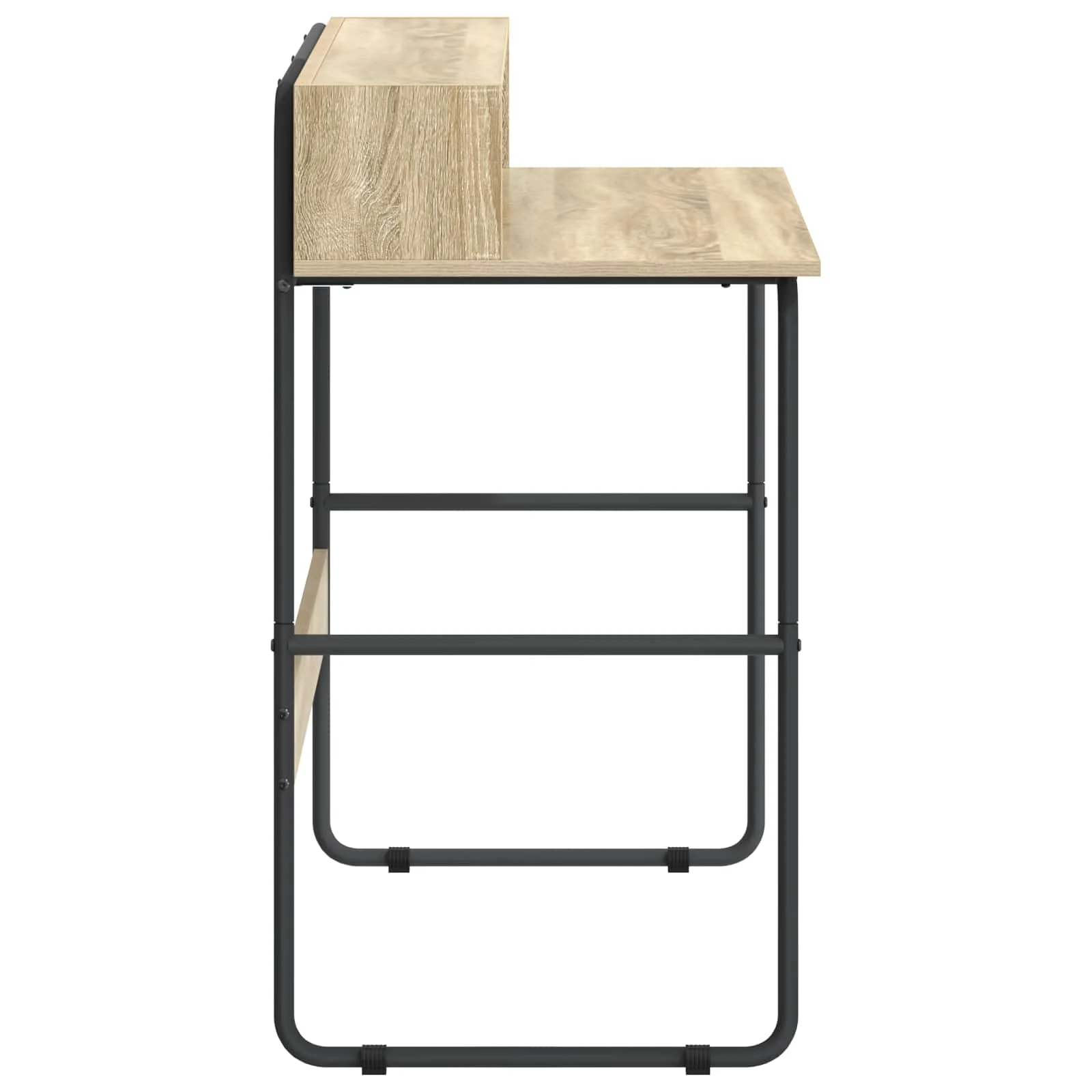 Bureau avec rangement 100 x 50 x 91 cm chêne sonoma bois d'ingénierie – vue en situation