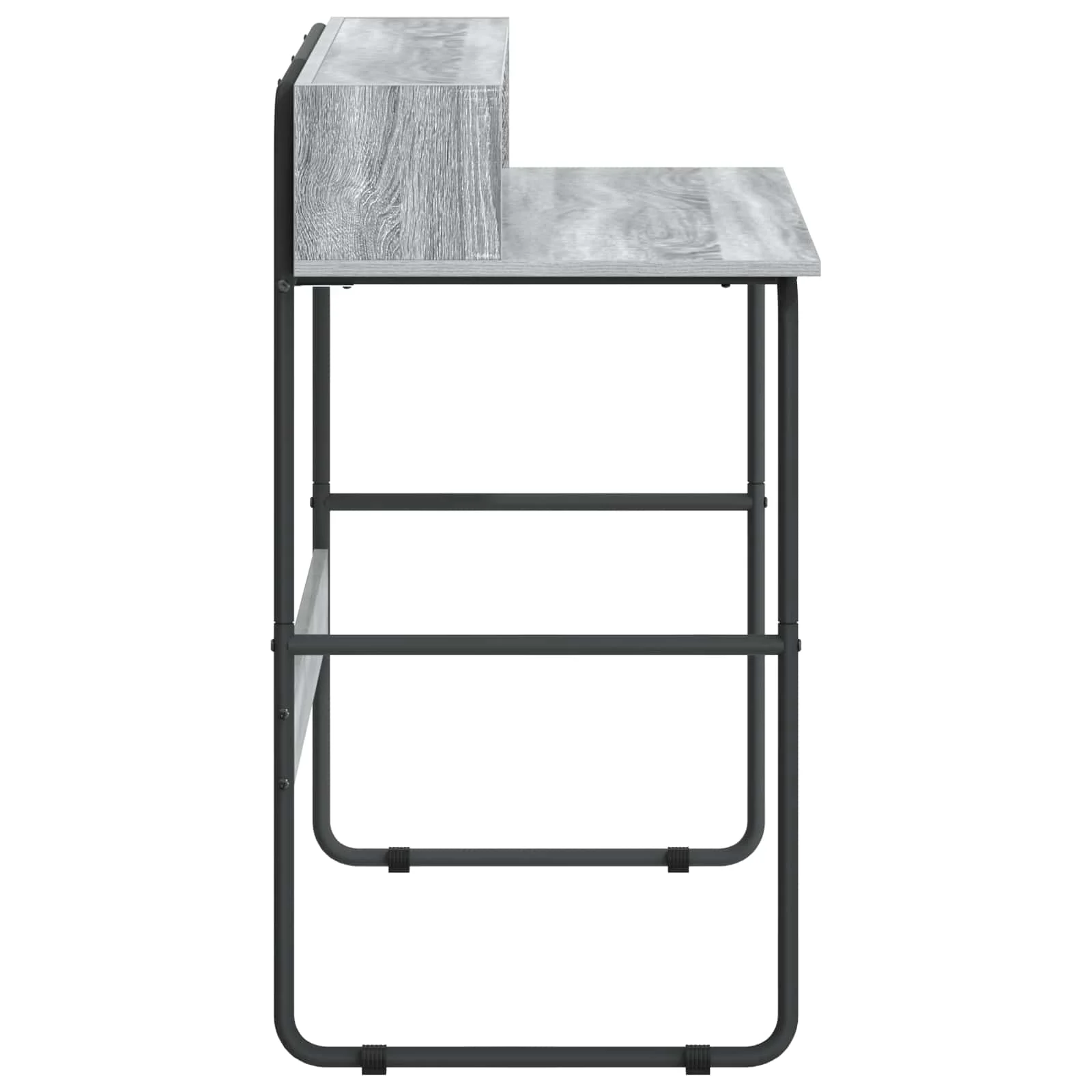 Bureau avec rangement 100 x 50 x 91 cm sonoma gris bois d'ingénierie – vue en situation