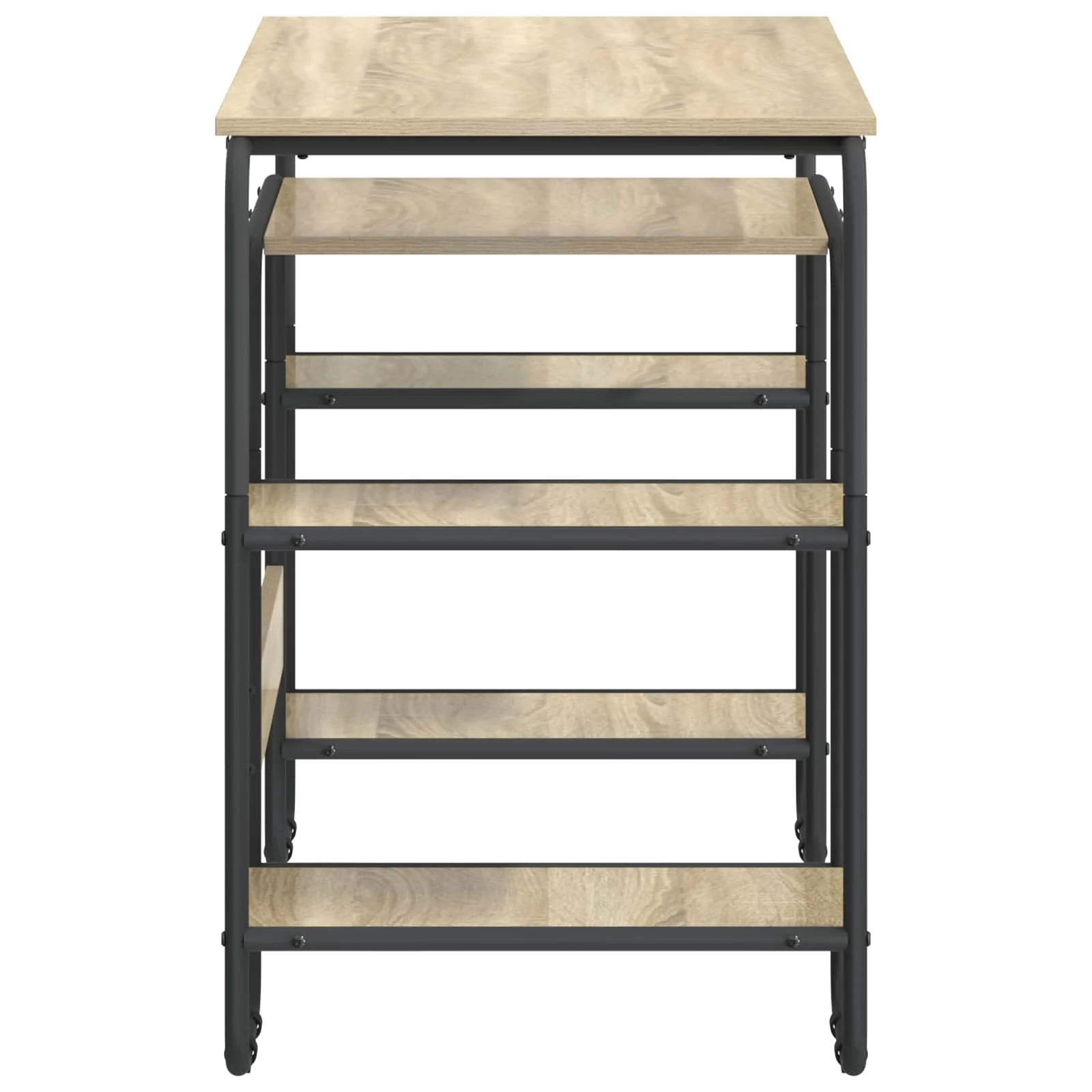 Bureau avec rangement 113,5 x 52 x 75,5 cm chêne sonoma bois d'ingénierie – vue en situation