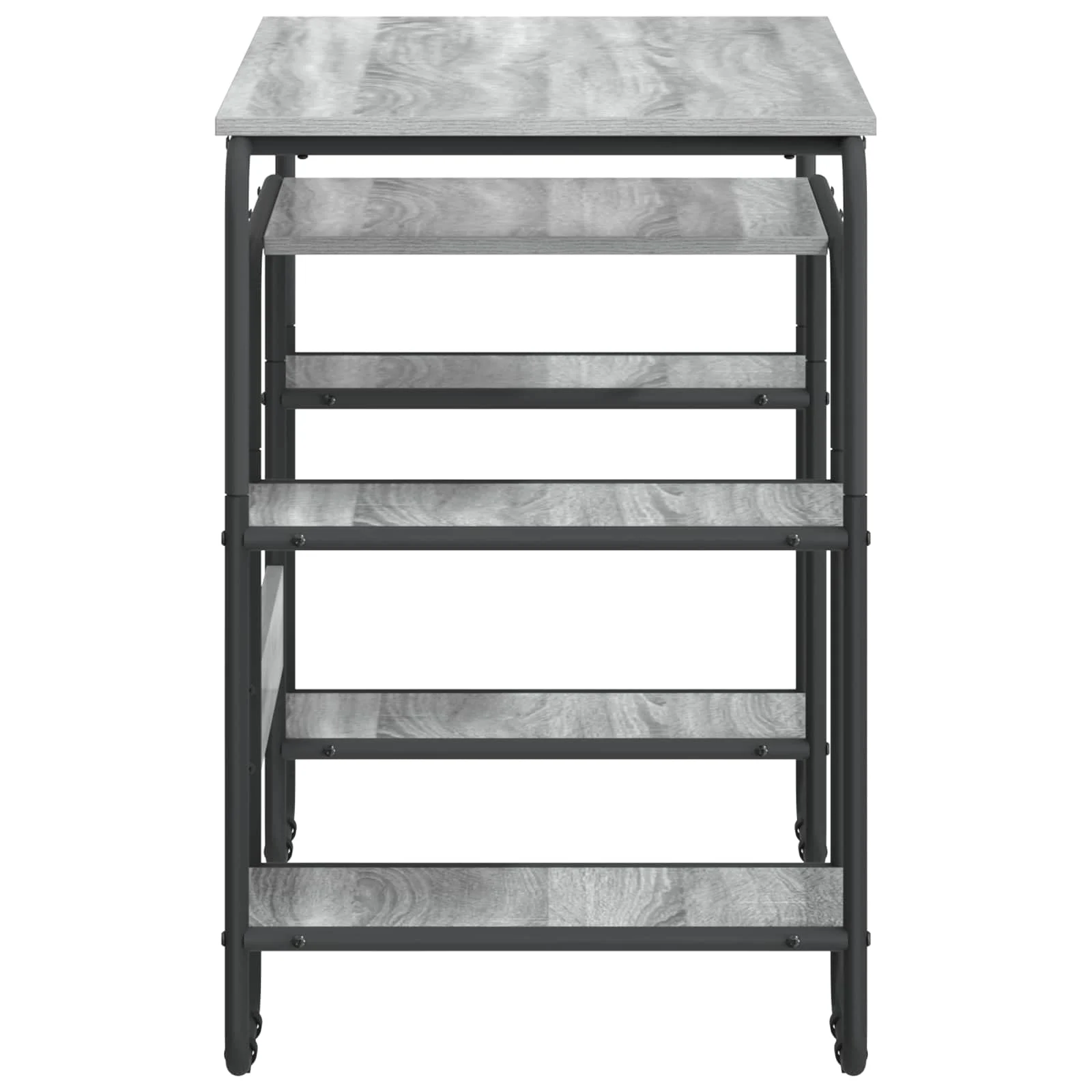 Bureau avec rangement 113,5 x 52 x 75,5 cm sonoma gris bois d'ingénierie – vue en situation