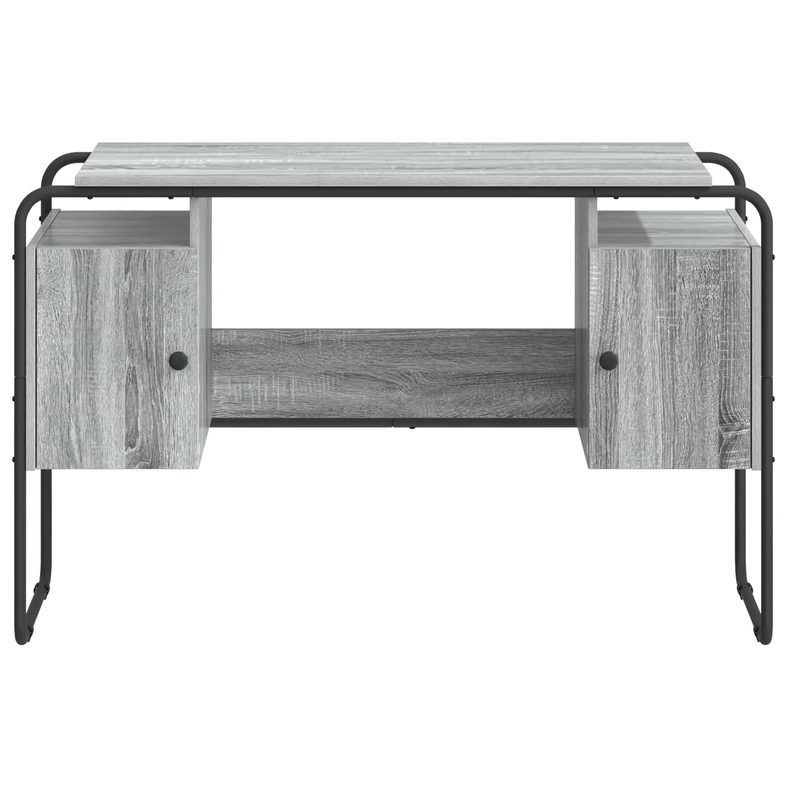 Bureau avec rangement 120 x 50,5 x 75,5 cm sonoma gris bois d'ingénierie – vue en situation