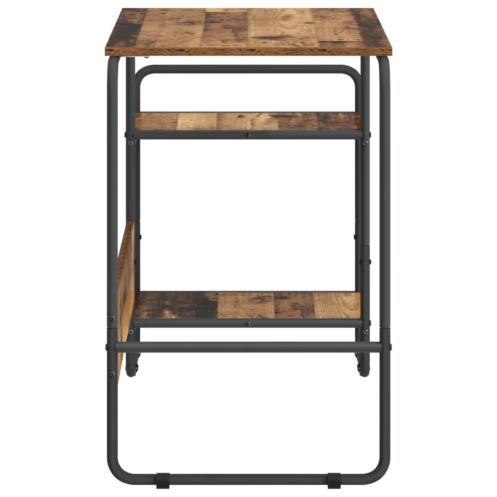 Bureau avec rangement 131,5 x 50 x 75,5 cm bois ancien bois d'ingénierie – modèle 2 – vue en situation