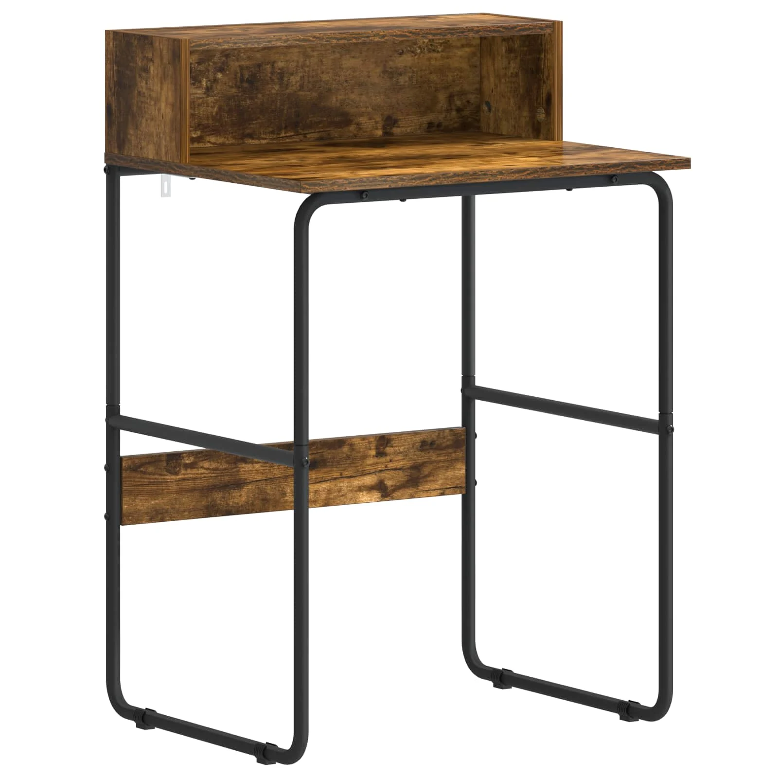 Bureau avec rangement 60 x 50 x 91 cm chêne fumé bois d'ingénierie – vue de côté
