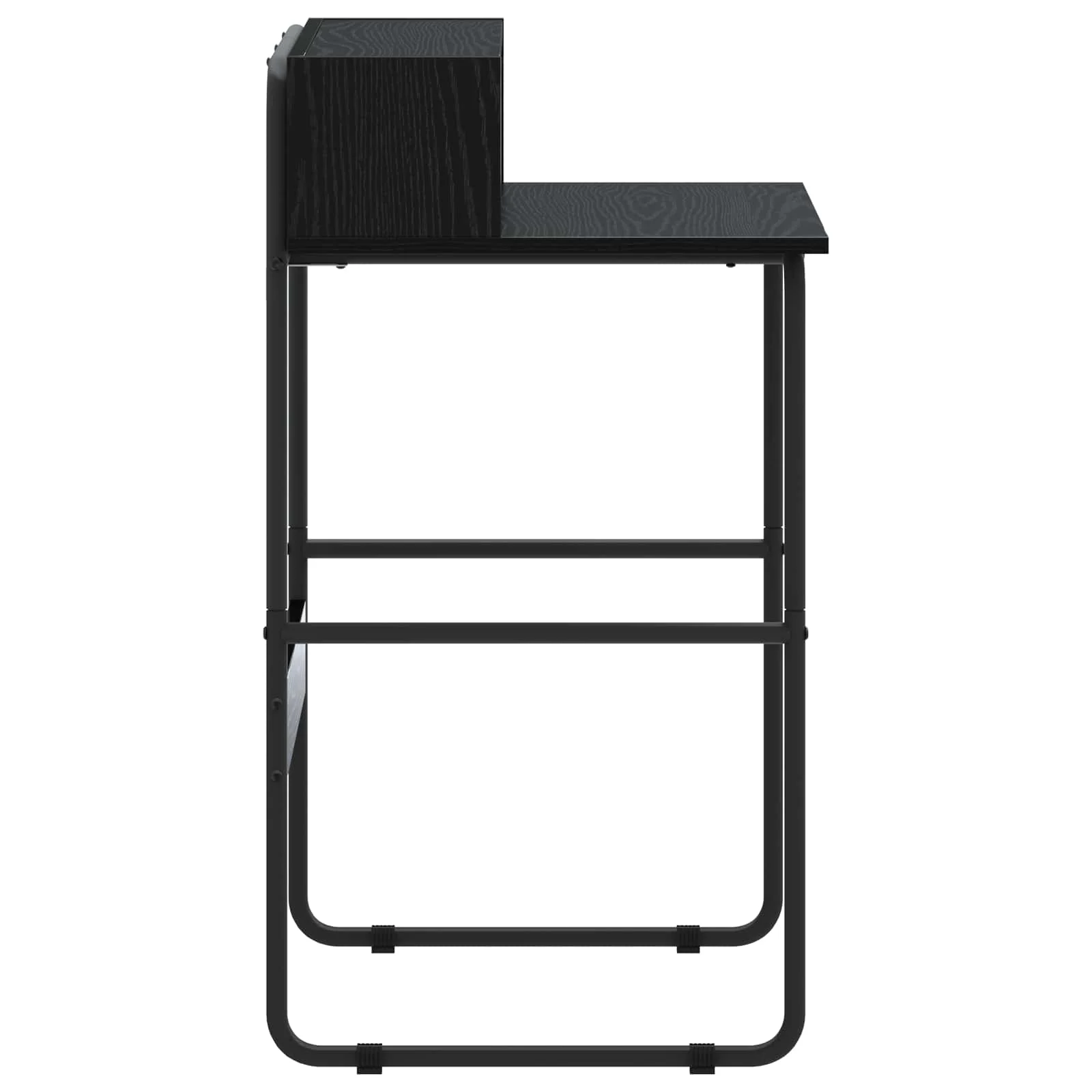 Bureau avec rangement 60 x 50 x 91 cm chêne noir bois d'ingénierie – vue en situation