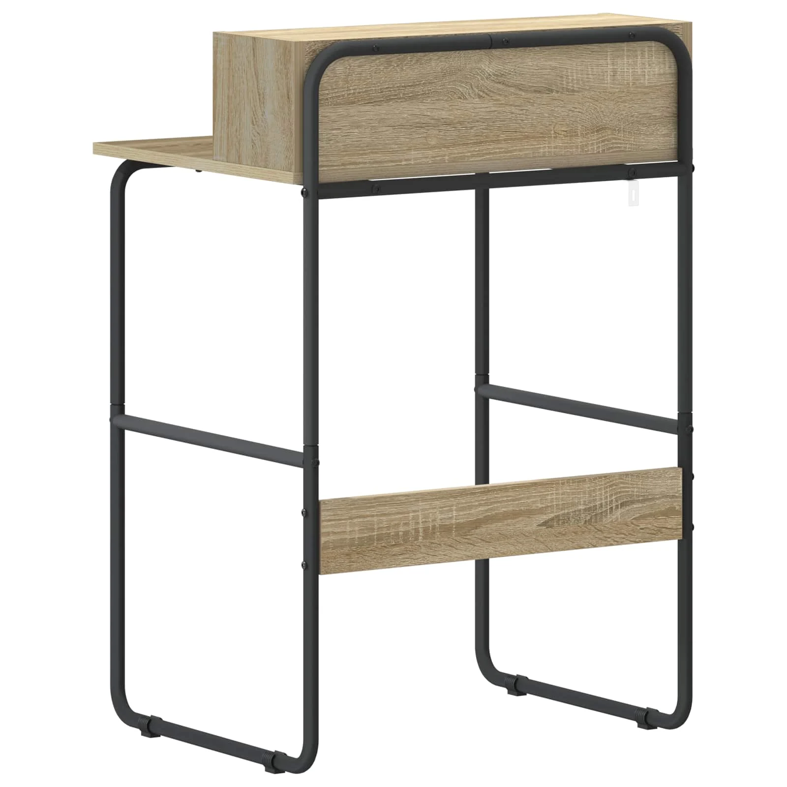 Bureau avec rangement 60 x 50 x 91 cm chêne sonoma bois d'ingénierie – vue de dessus