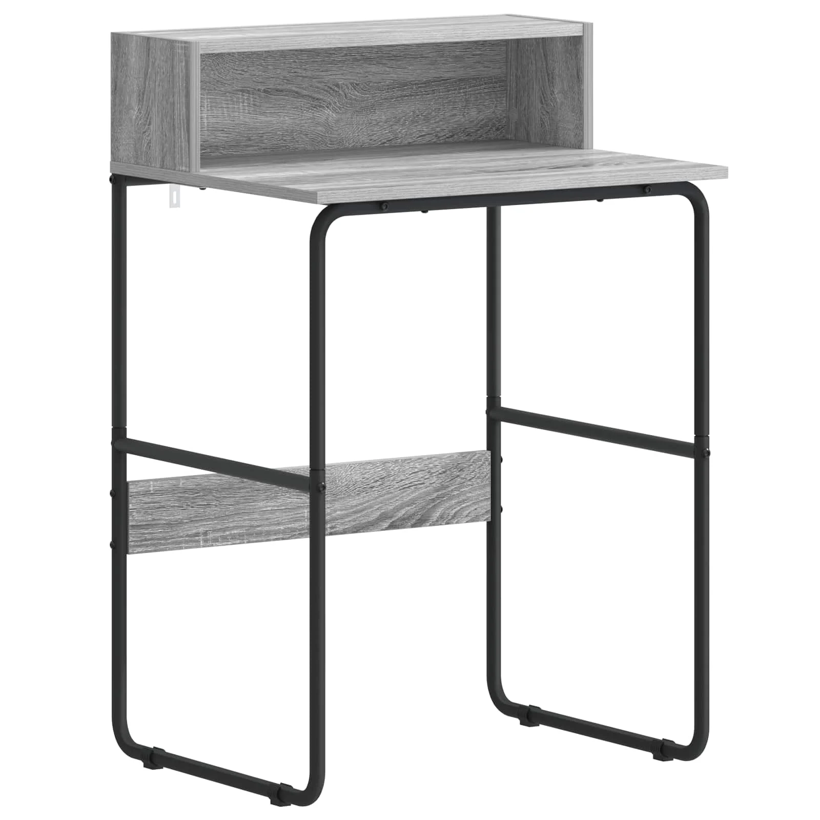 Bureau avec rangement 60 x 50 x 91 cm sonoma gris bois d'ingénierie – vue de côté