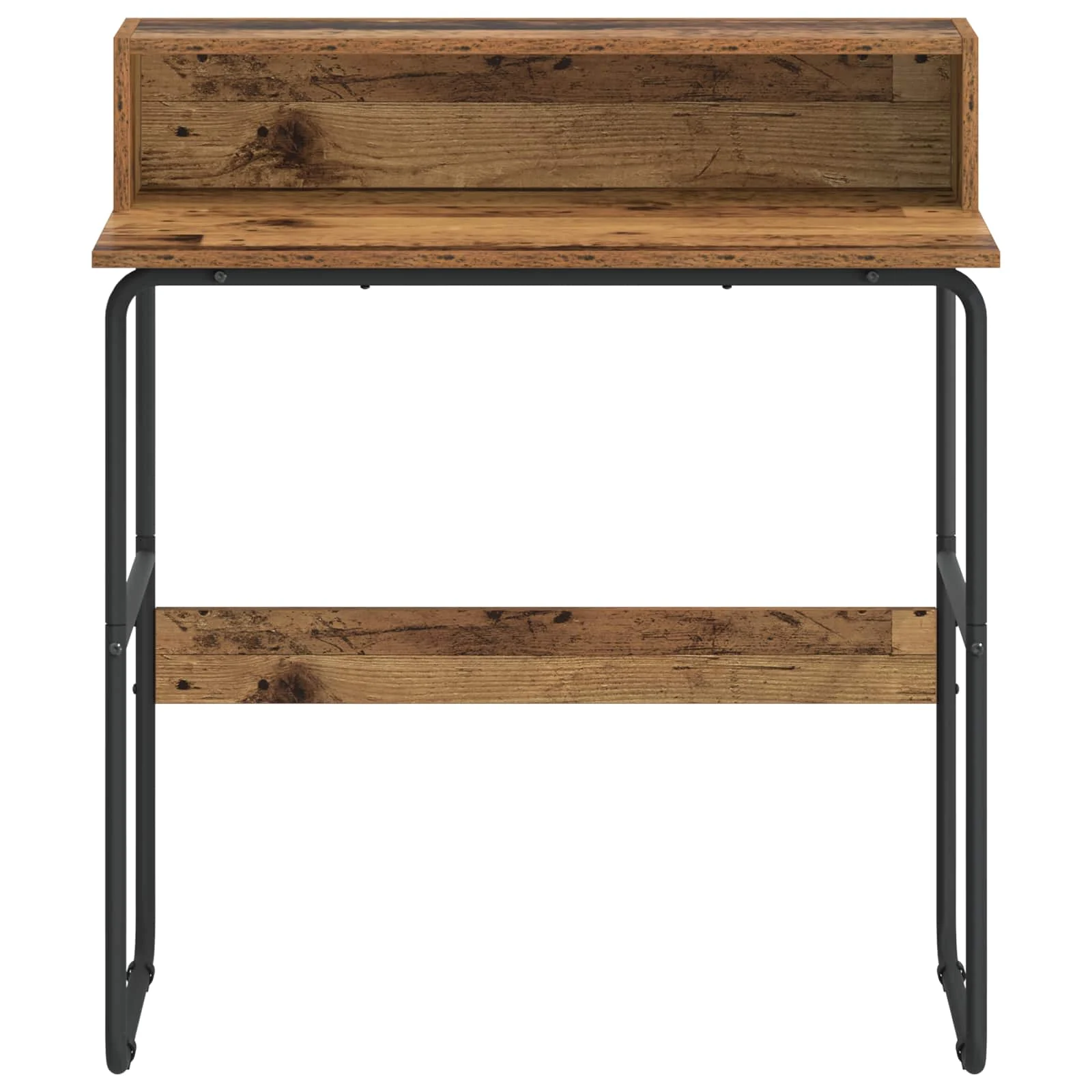 Bureau avec rangement 80 x 50 x 91 cm bois ancien bois d'ingénierie – vue de détail