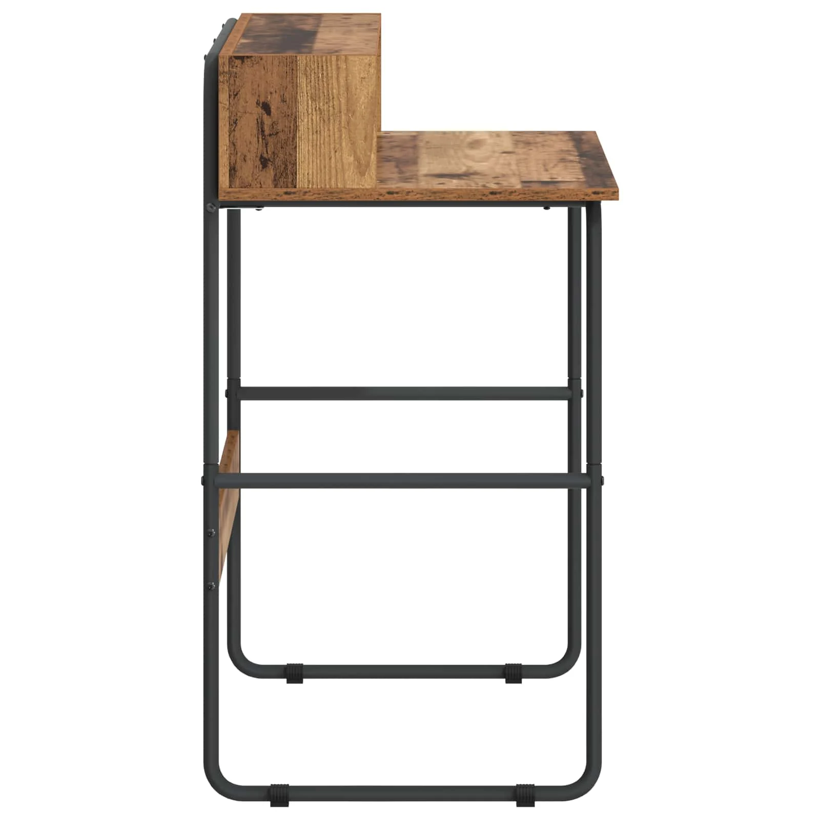 Bureau avec rangement 80 x 50 x 91 cm bois ancien bois d'ingénierie – vue en situation