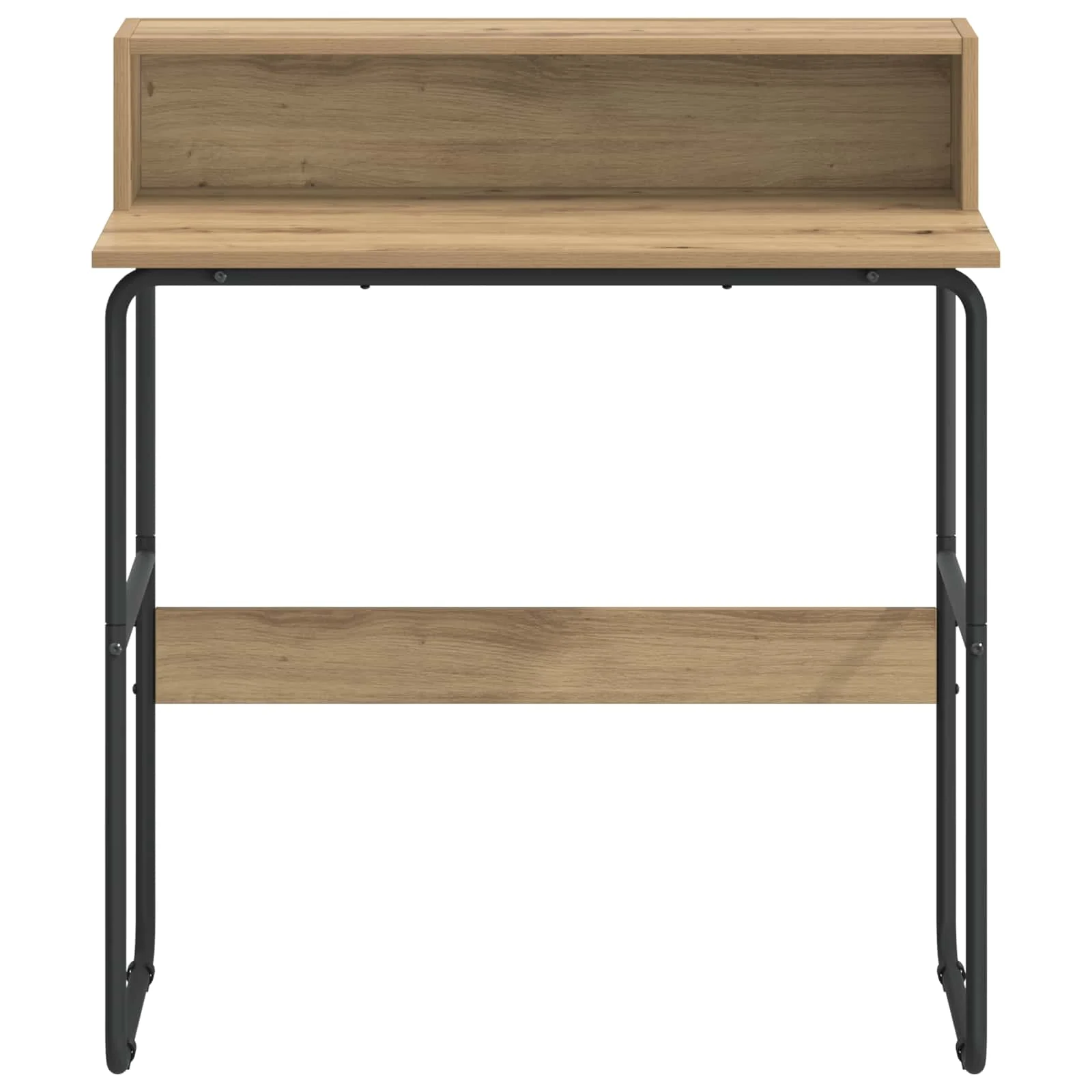Bureau avec rangement 80 x 50 x 91 cm chêne artisanal bois d'ingénierie – vue de détail