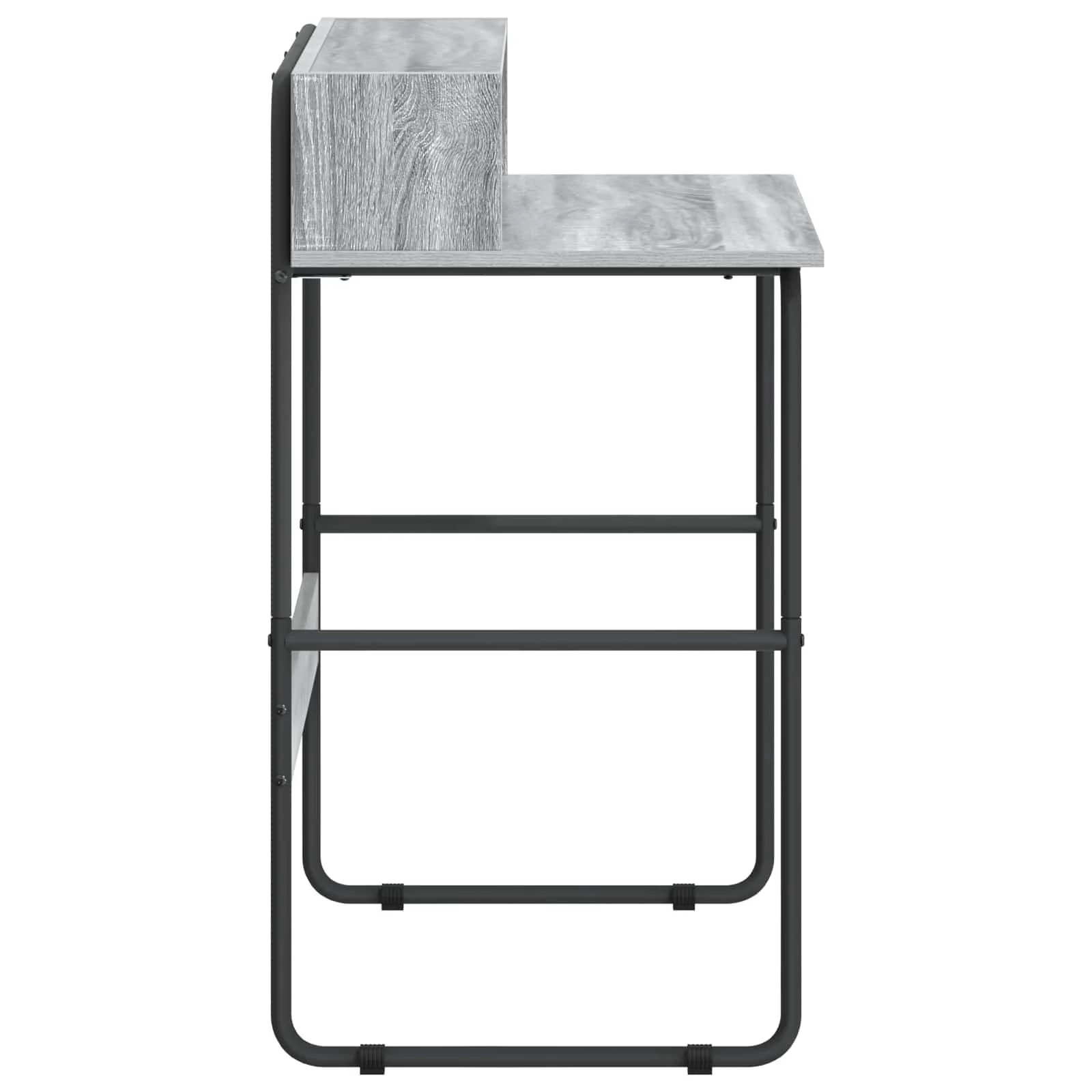 Bureau avec rangement 80 x 50 x 91 cm sonoma gris bois d'ingénierie – vue en situation