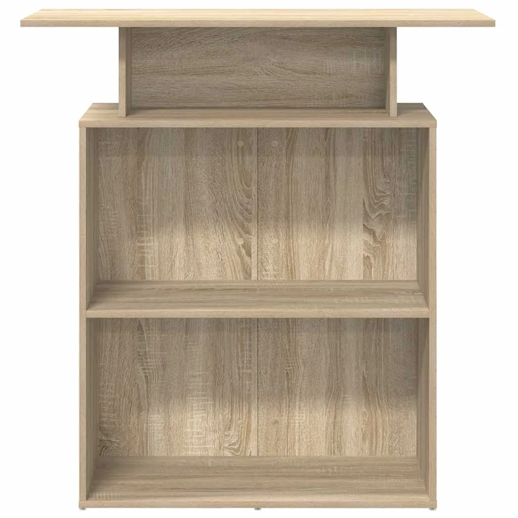 Bureau de réception 100 x 40 x 104 cm chêne sonoma bois d'ingénierie – vue de dessus