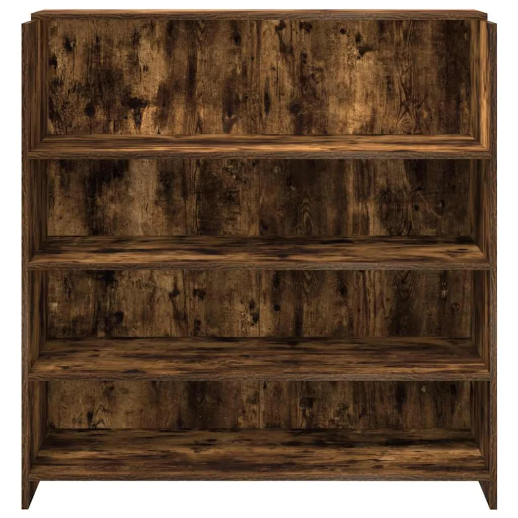 Bureau de réception 100 x 50 x 103,5 cm chêne fumé bois d'ingénierie – modèle 2 – vue de dessus